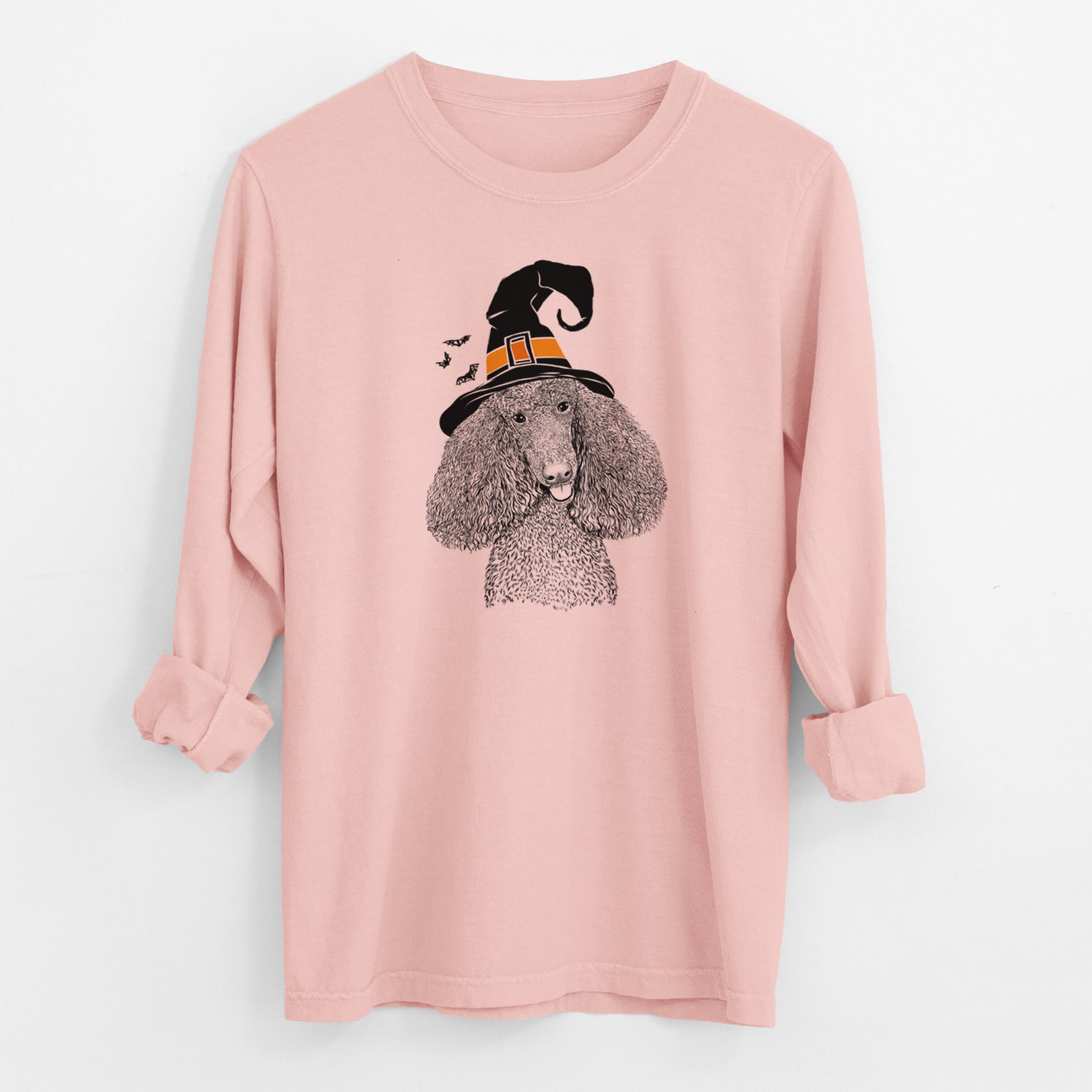 Witch Henry the Standard Poodle - Men's Heavyweight 100% Cotton Long Sleeve