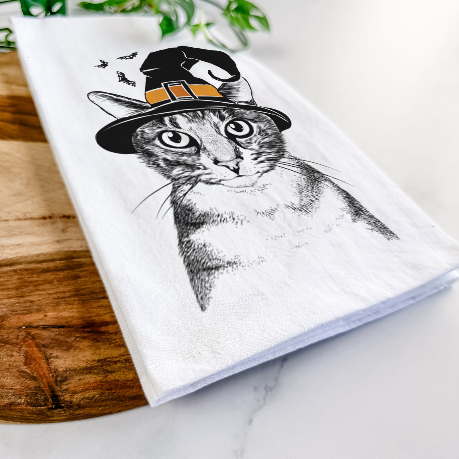 Hobbes the Tabby Cat Tea Towel