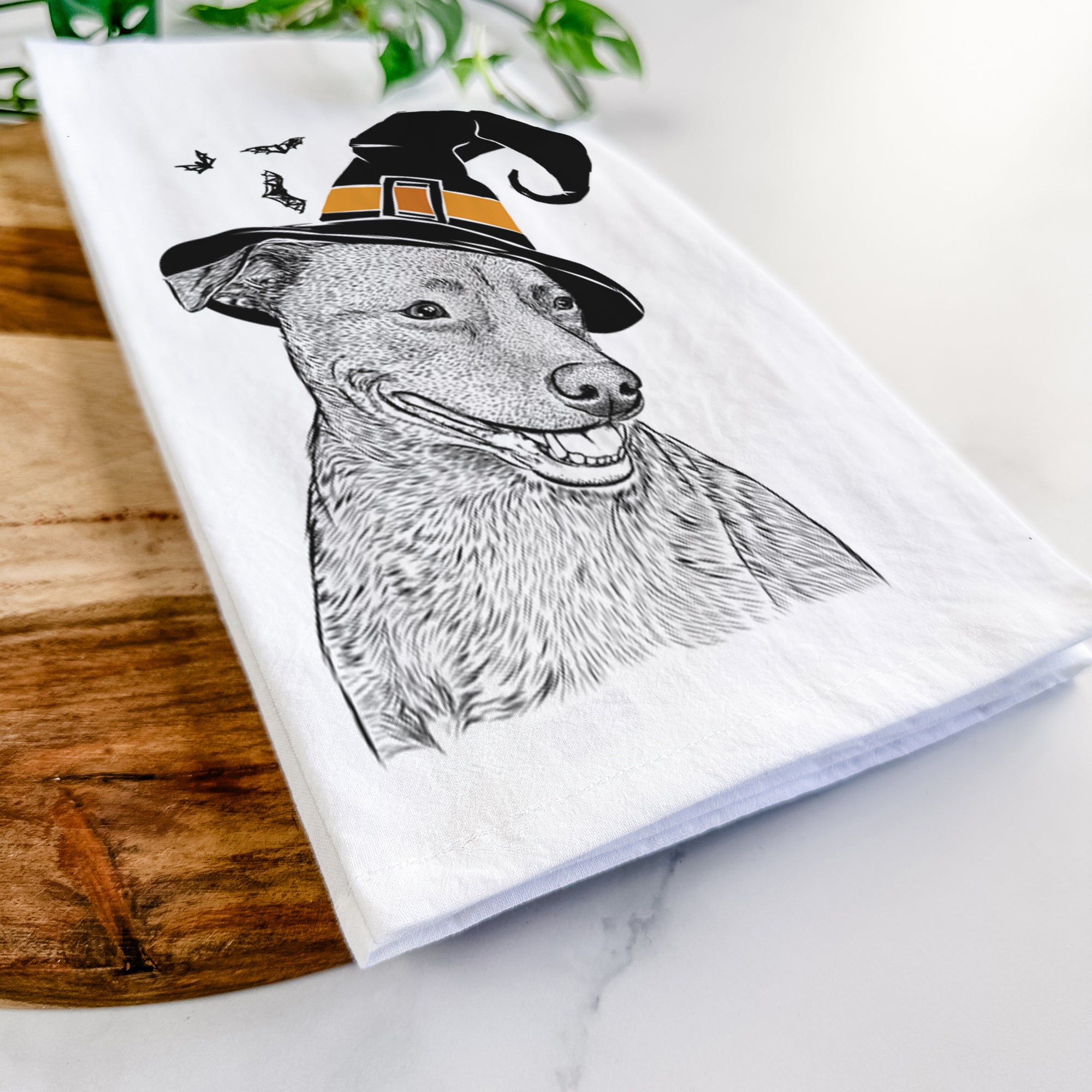 Honey the Lab Pit Mix Tea Towel