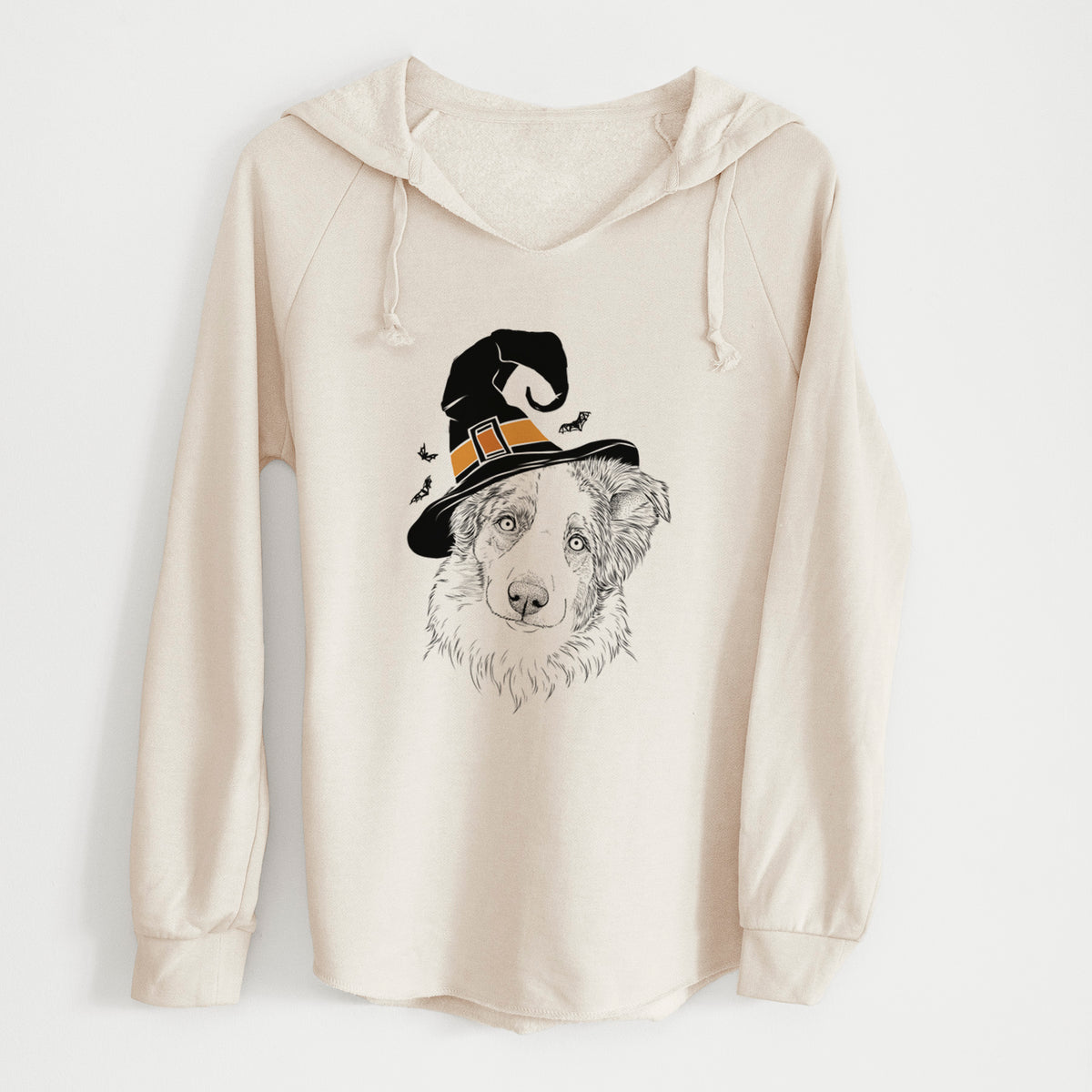 Witch HoneyBee the Miniature Australian Shepherd - Cali Wave Hooded Sweatshirt