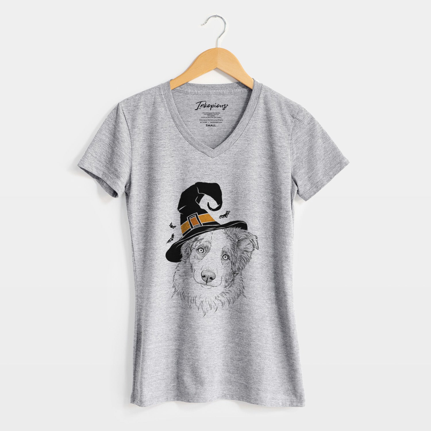 Witch HoneyBee the Miniature Australian Shepherd - Women's Perfect V-neck Shirt