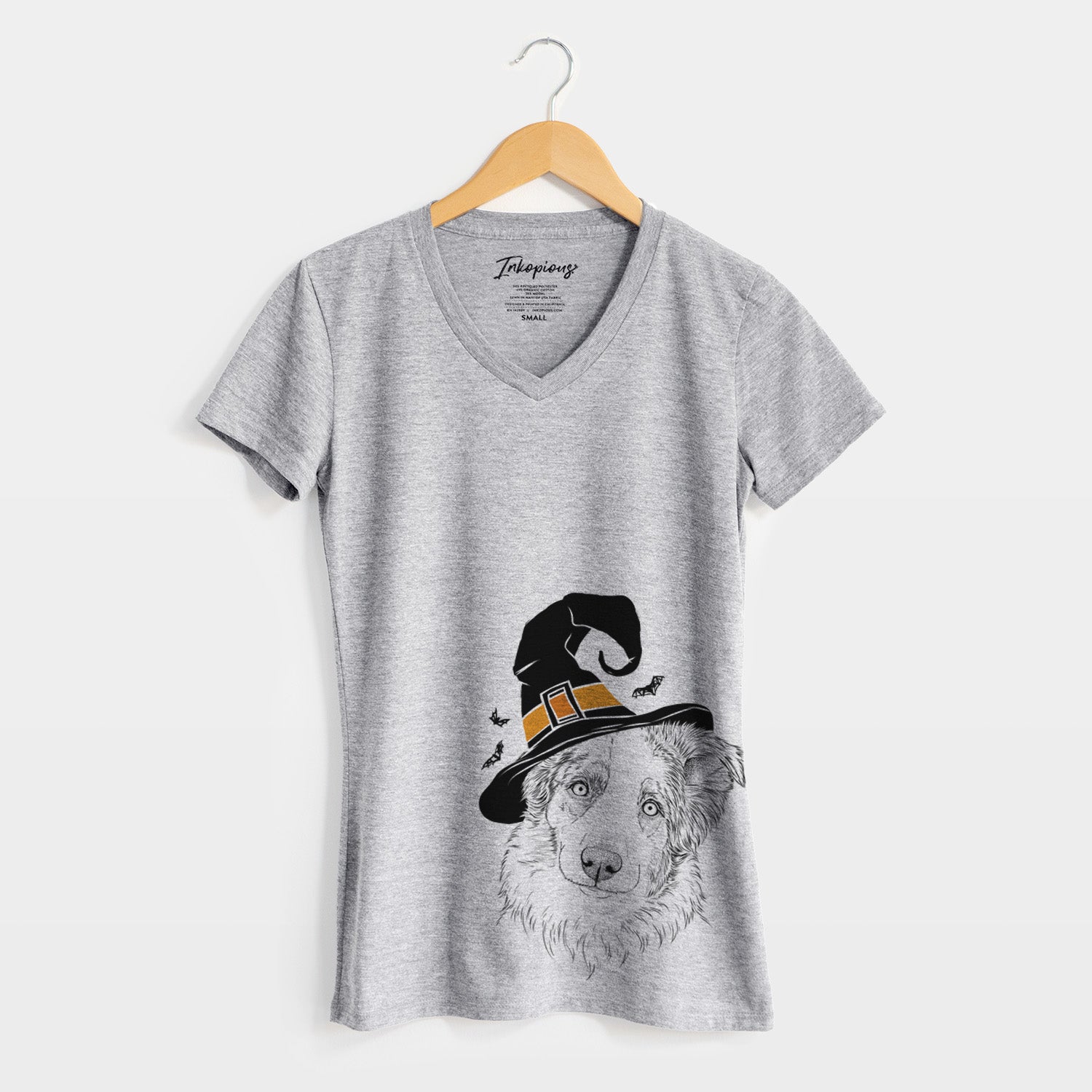 Witch HoneyBee the Miniature Australian Shepherd - Women's Perfect V-neck Shirt