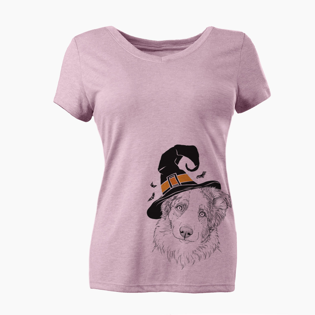 Witch HoneyBee the Miniature Australian Shepherd - Women's Perfect V-neck Shirt