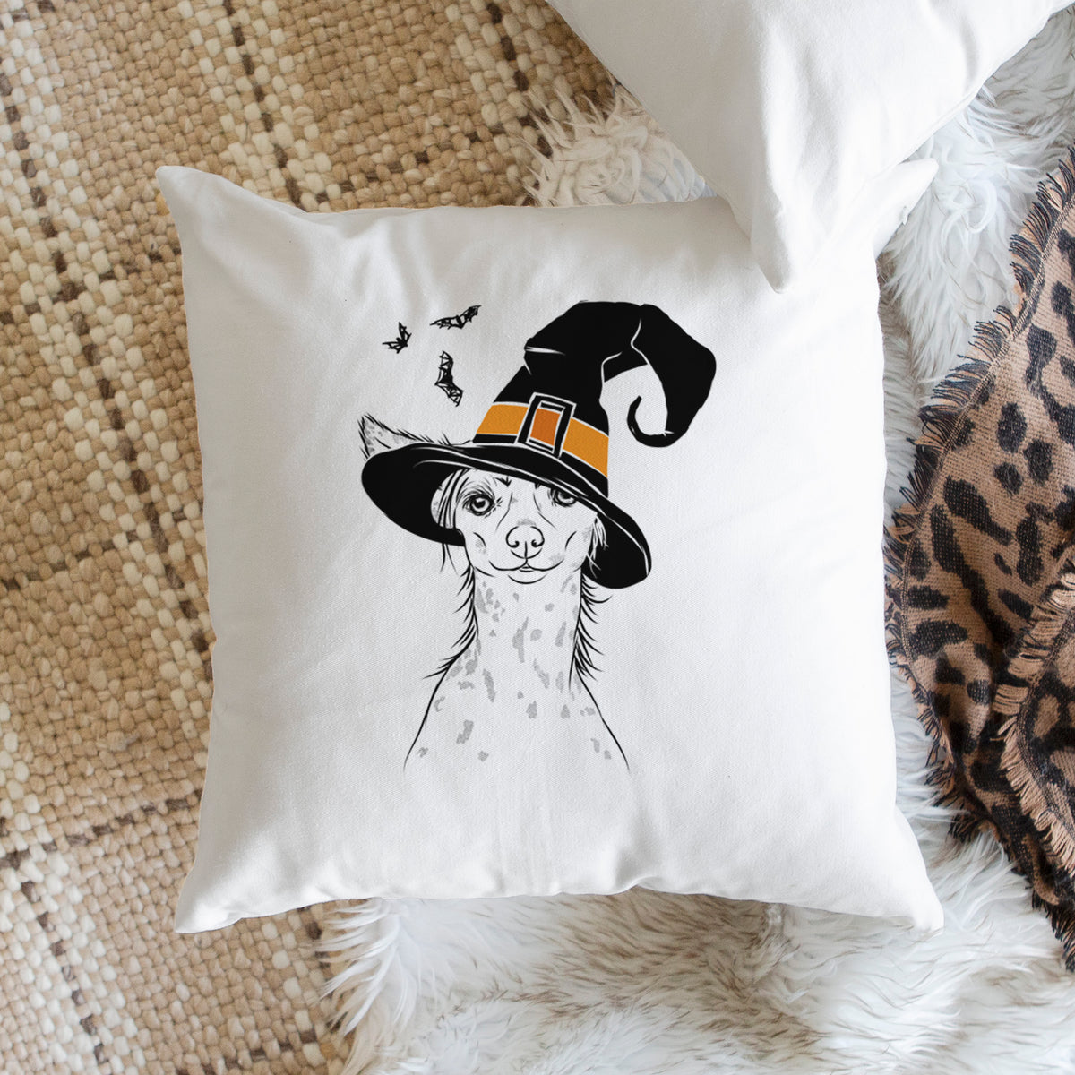 Hudson the Chinese Crested - Throw Pillow Cover