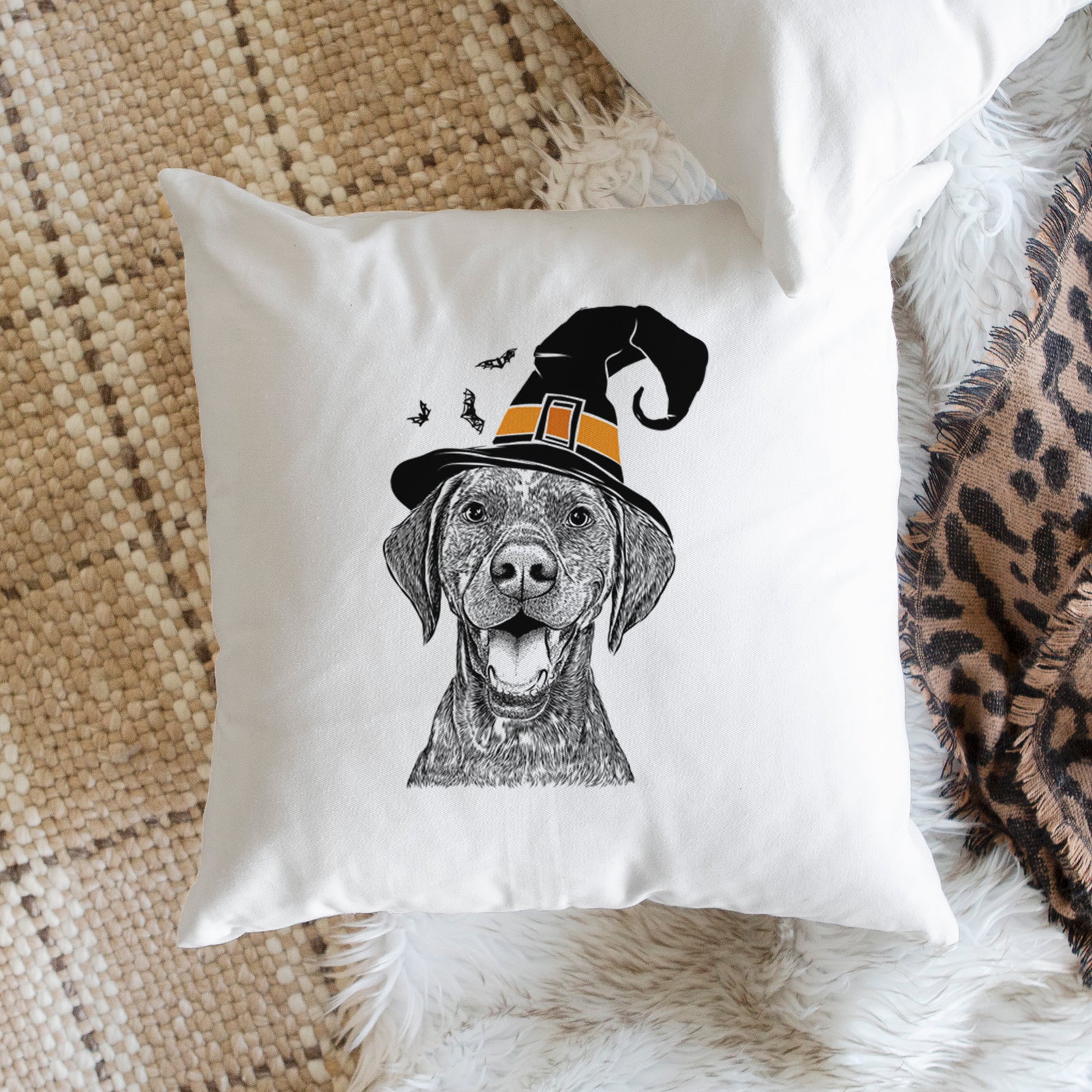 Hudson the German Shorthaired Pointer - Throw Pillow Cover