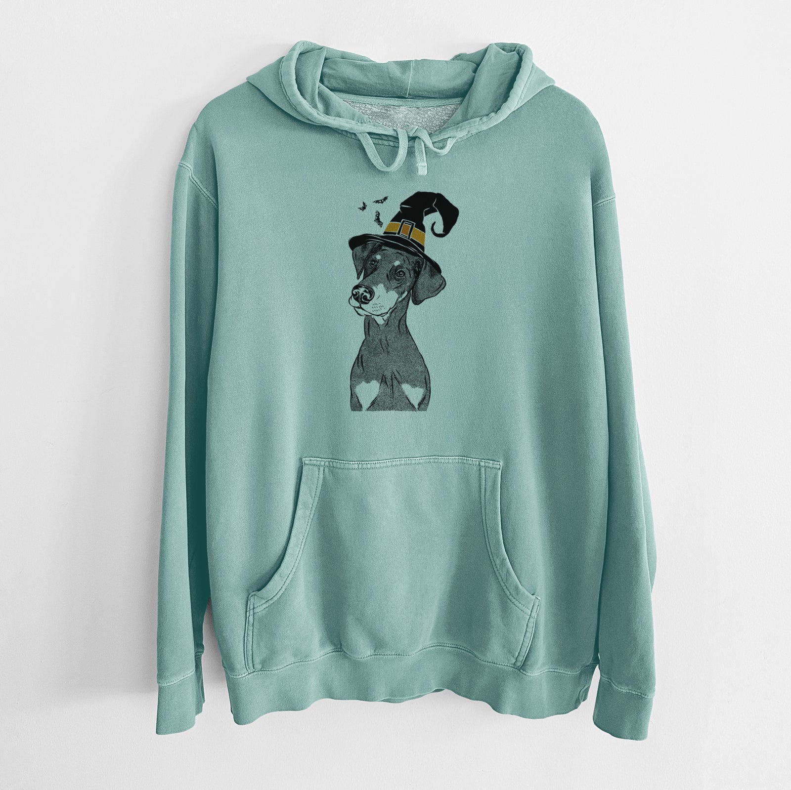 Witch Iroh the Doberman Pinscher - Unisex Pigment Dyed Hoodie