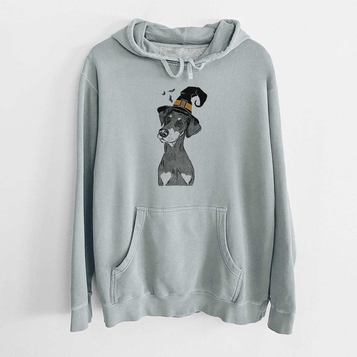 Witch Iroh the Doberman Pinscher - Unisex Pigment Dyed Hoodie