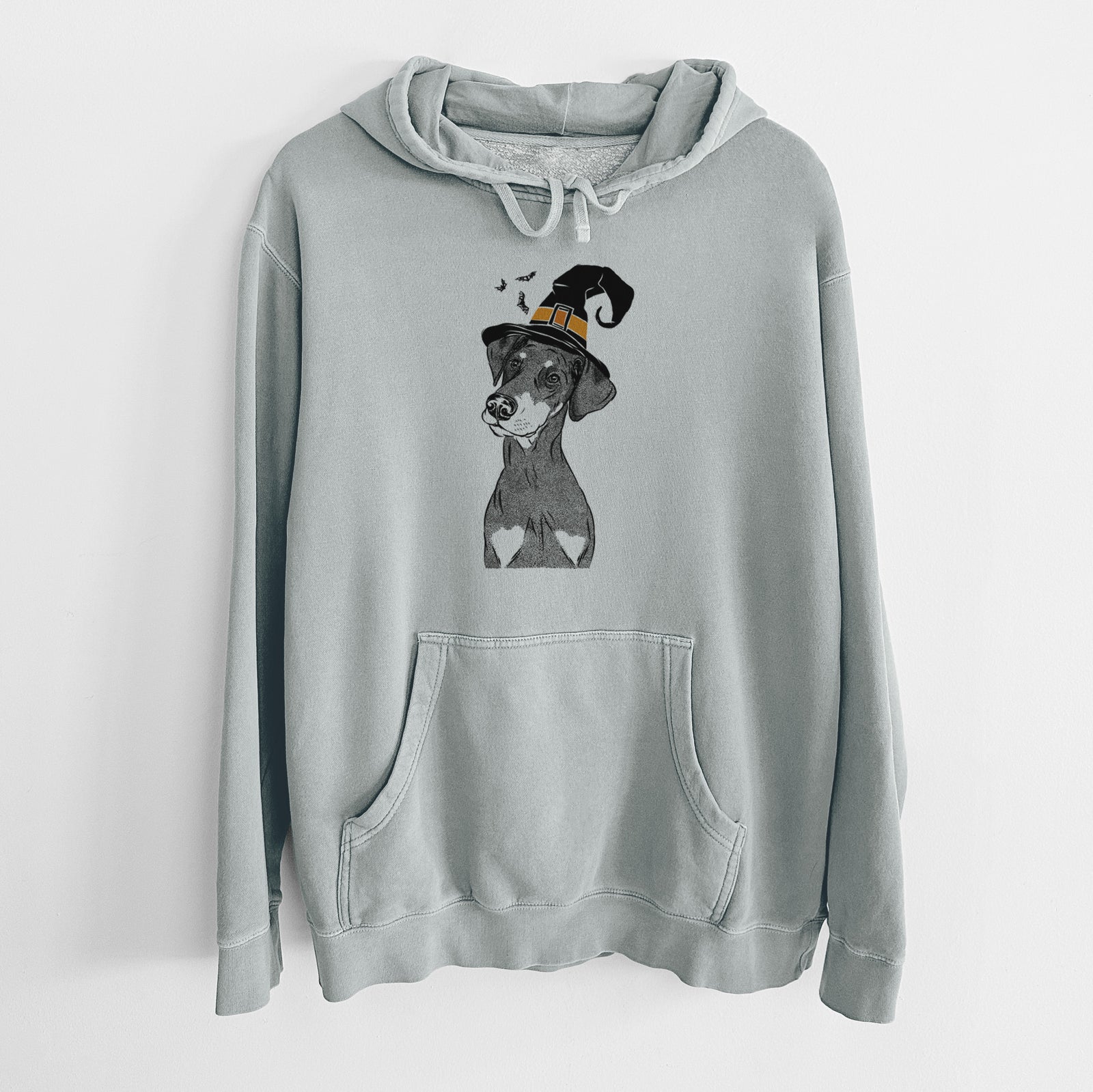 Witch Iroh the Doberman Pinscher - Unisex Pigment Dyed Hoodie