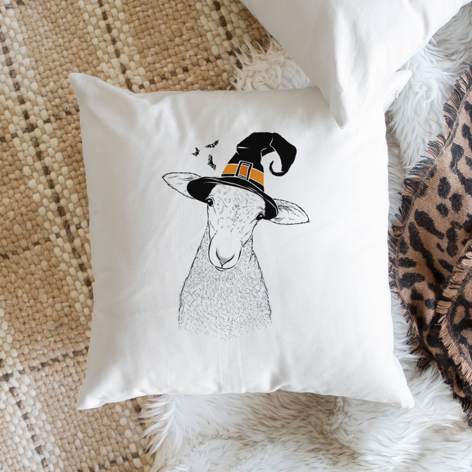 Ivy the Lamb - Throw Pillow Cover