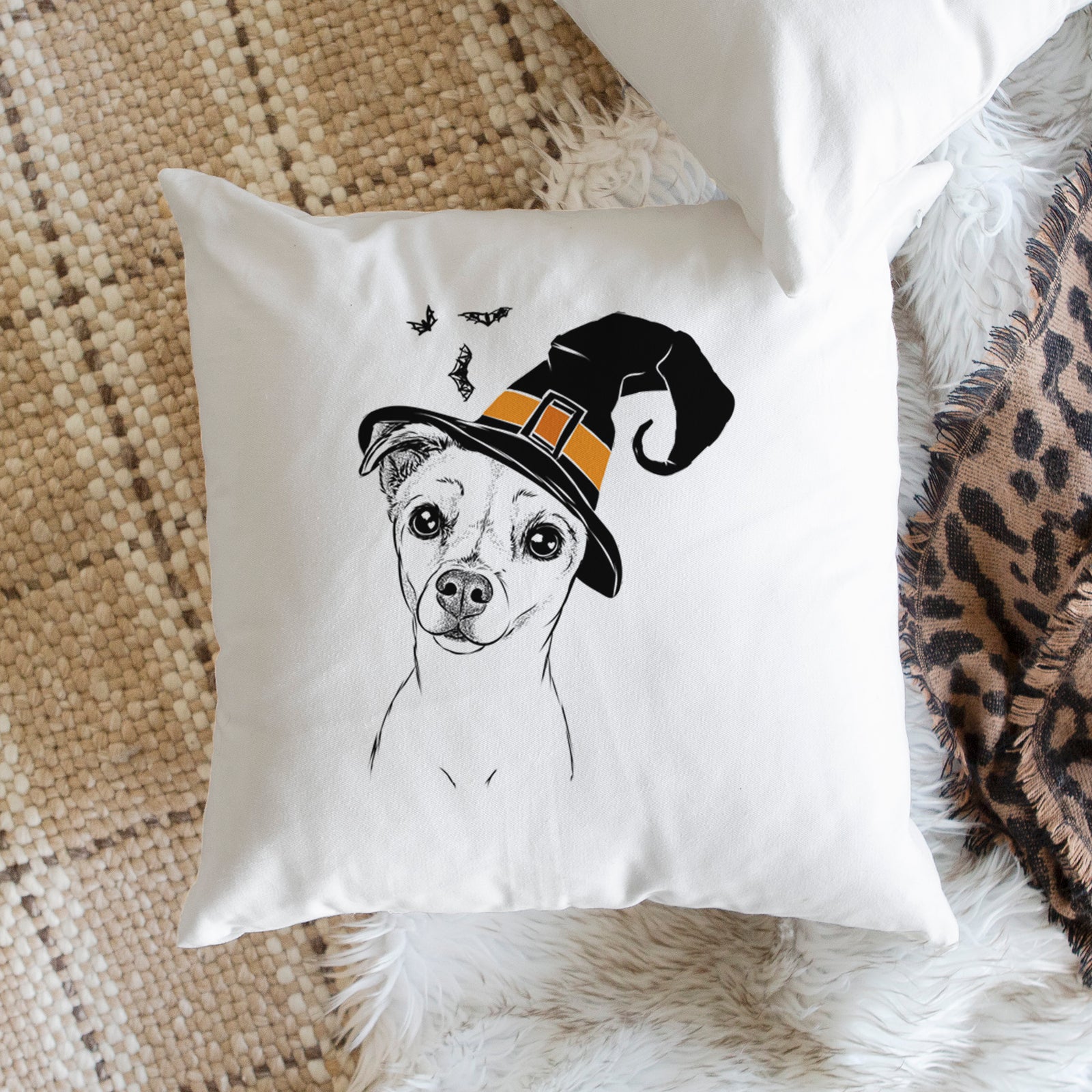 Izzy the Chiweenie - Throw Pillow Cover