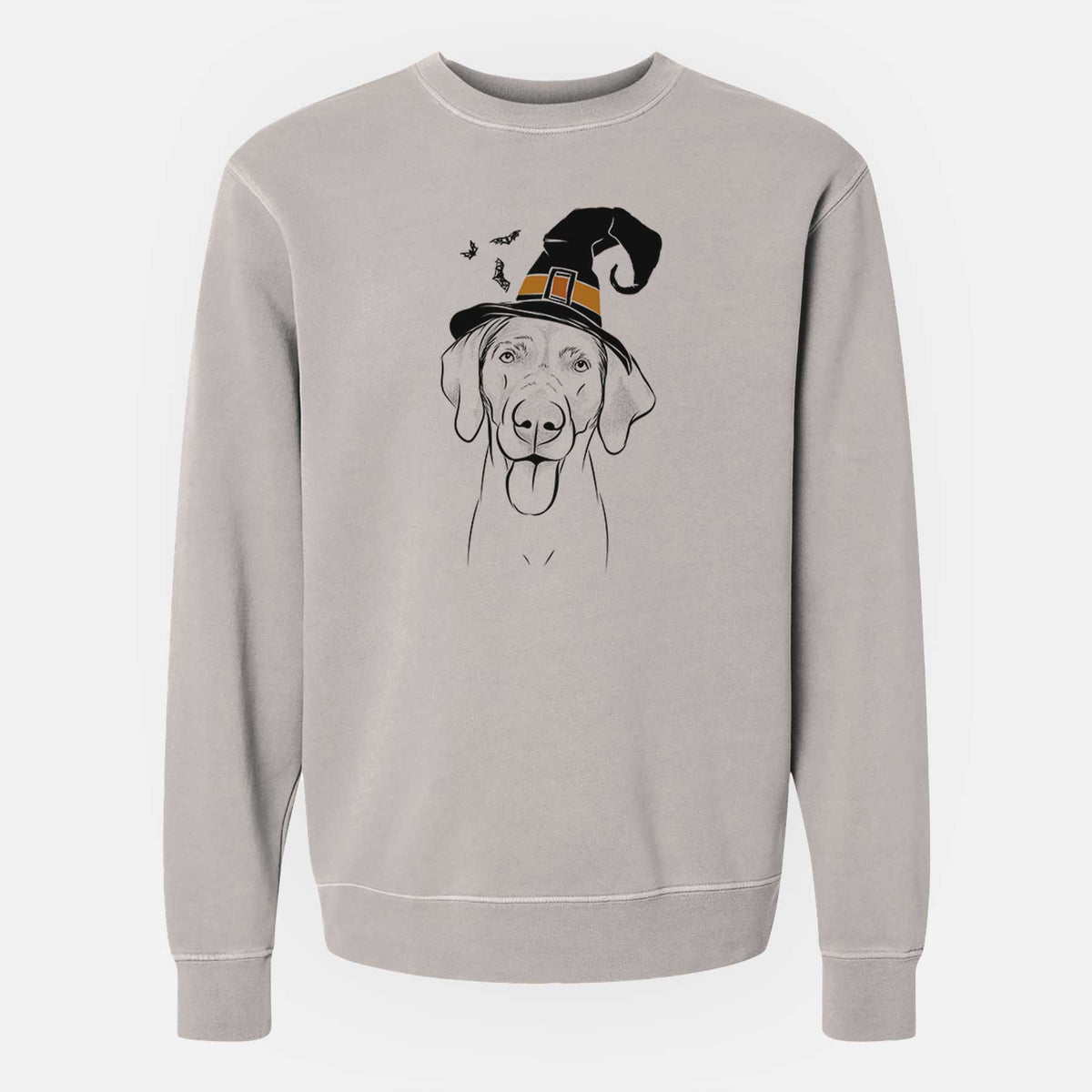 Witch Jackson the Weimaraner - Unisex Pigment Dyed Crew Sweatshirt