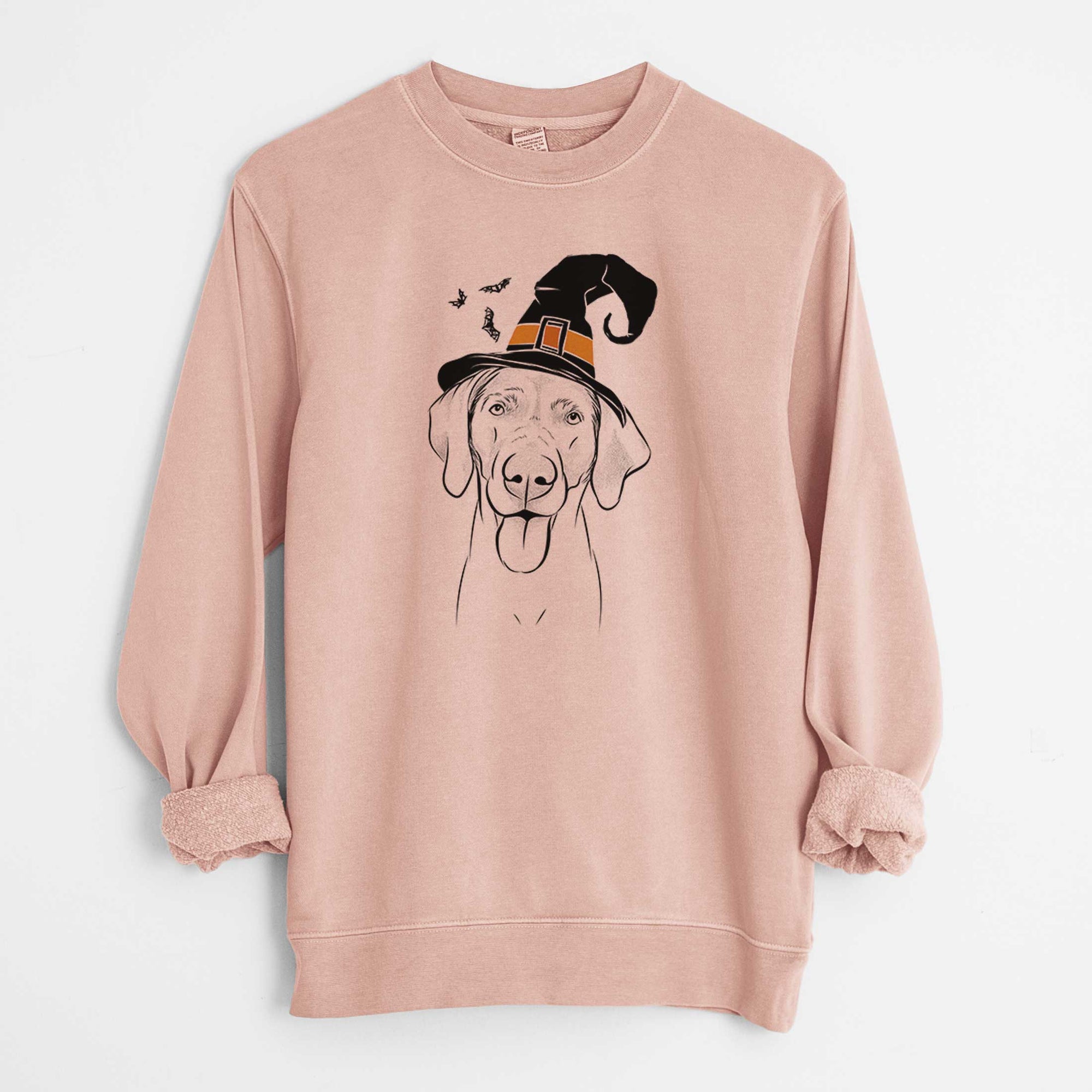 Witch Jackson the Weimaraner - Unisex Pigment Dyed Crew Sweatshirt