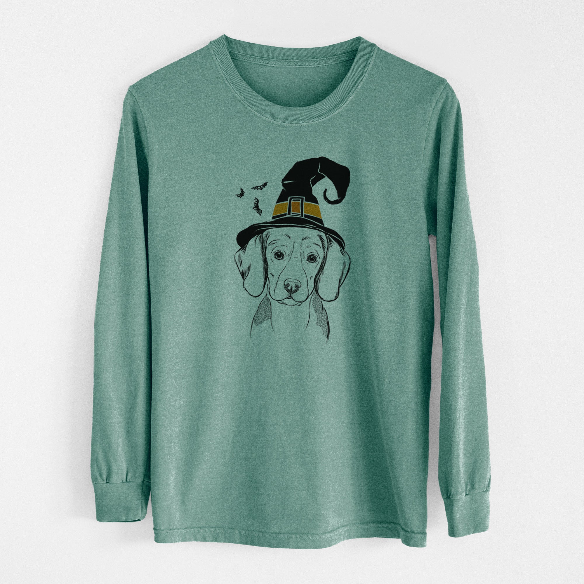 Witch Jake the Beagle - Men's Heavyweight 100% Cotton Long Sleeve