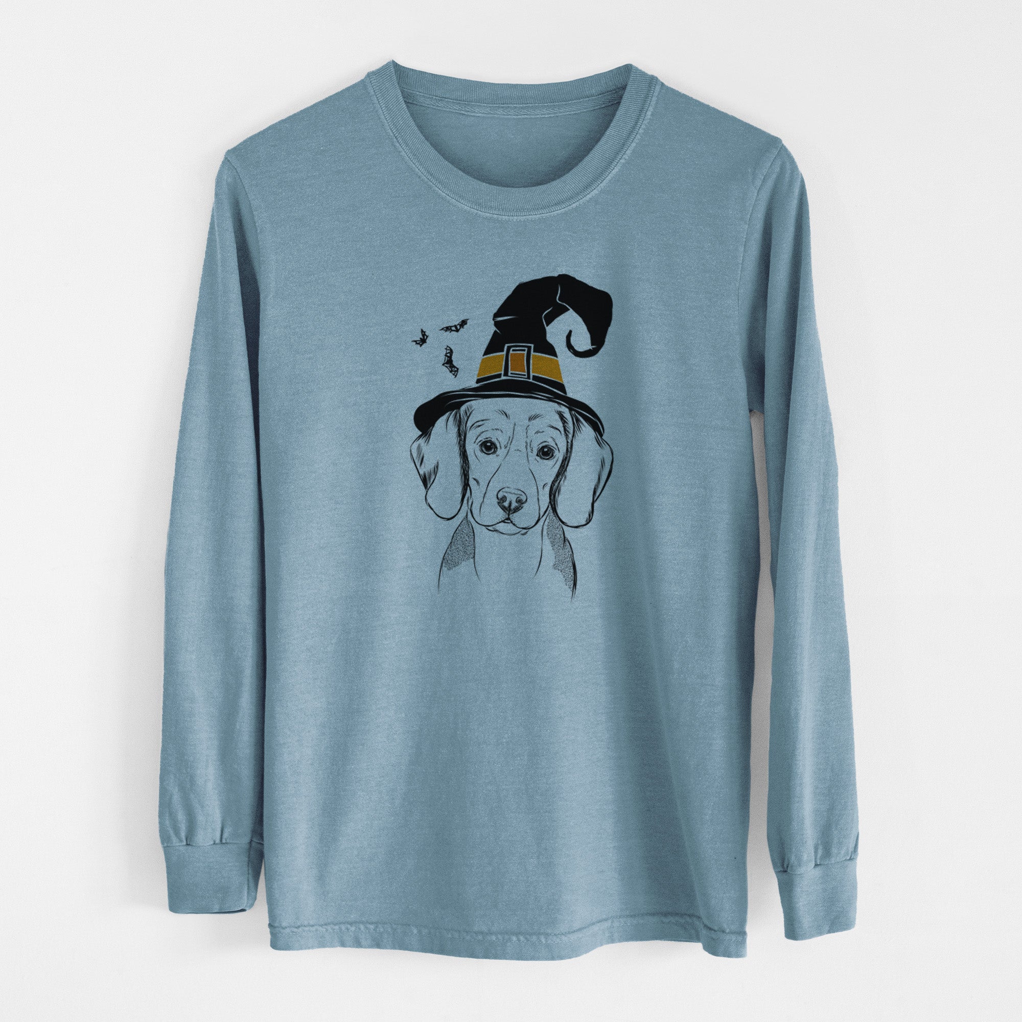 Witch Jake the Beagle - Men's Heavyweight 100% Cotton Long Sleeve