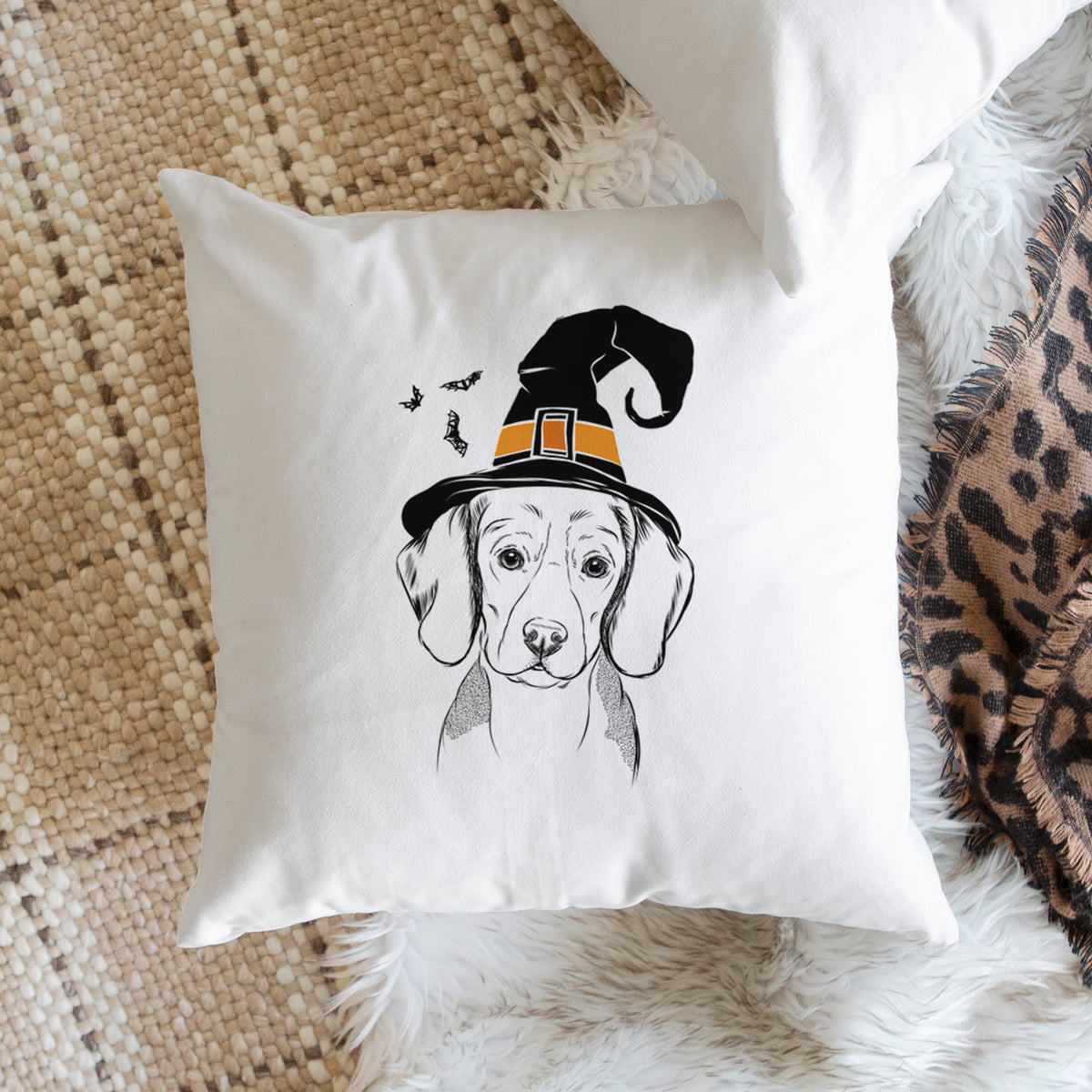 Jake the Beagle - Throw Pillow Cover
