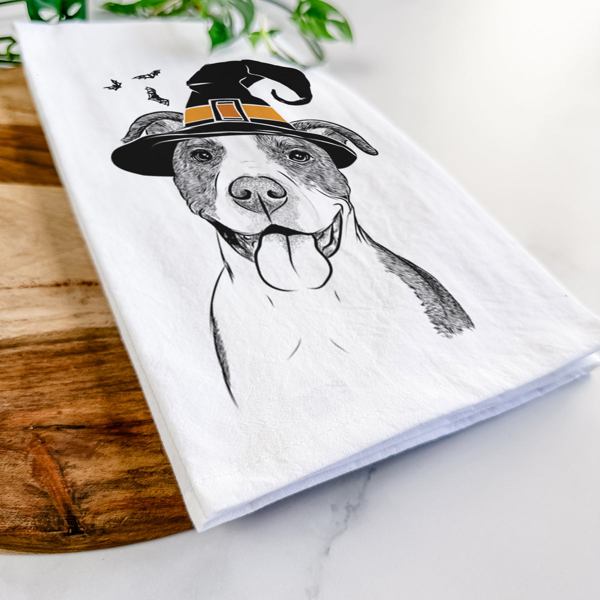 Jax the American Pitbull Terrier Mix Tea Towel