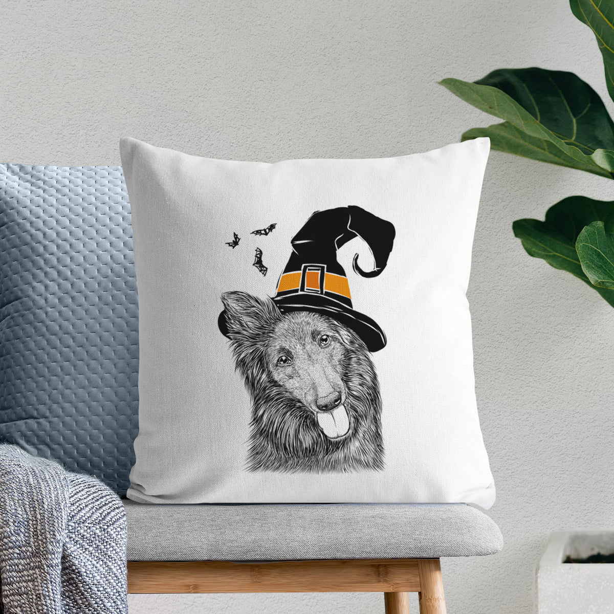Jaxx the Belgian Tervuren - Throw Pillow Cover
