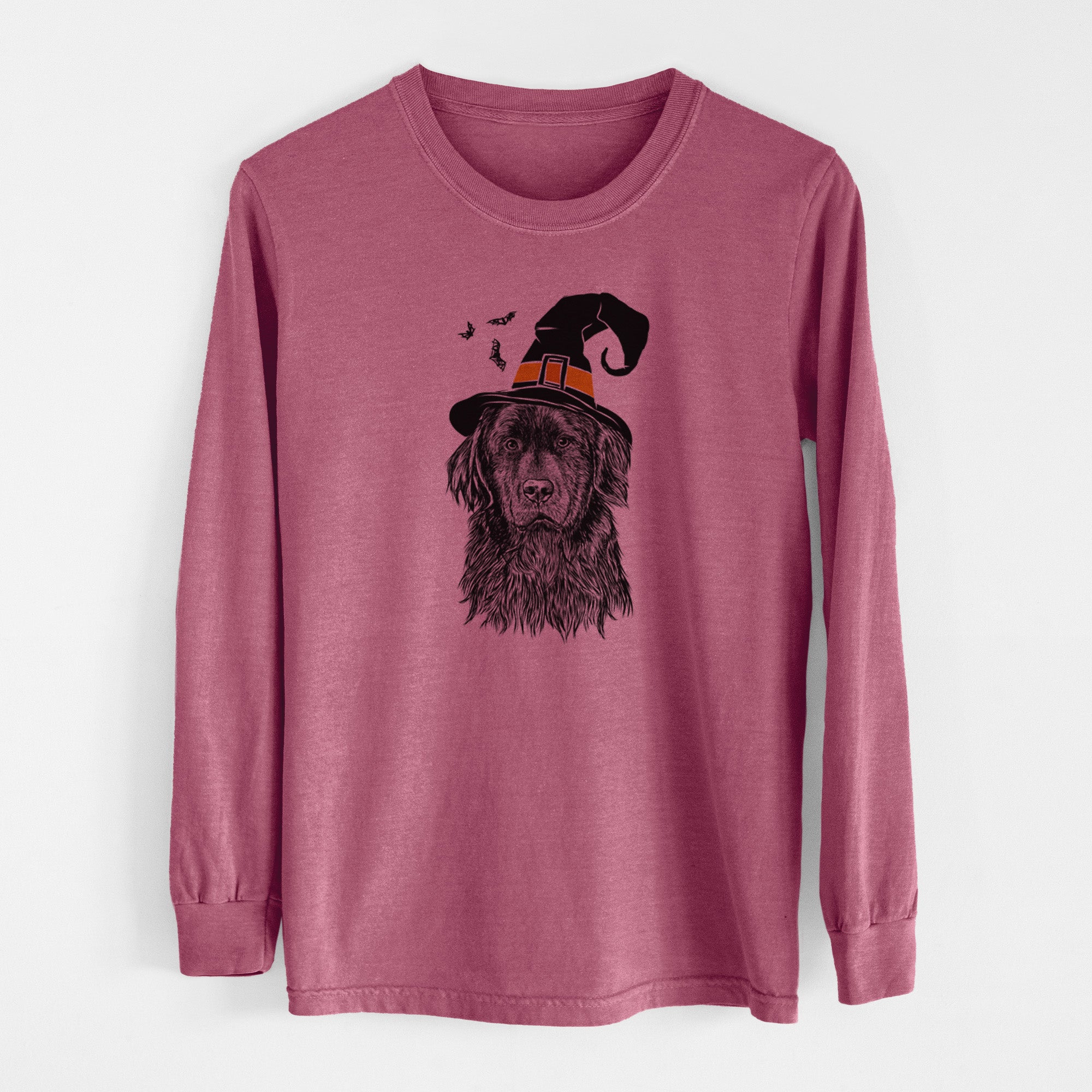 Witch Jinx the Newfoundland - Men's Heavyweight 100% Cotton Long Sleeve