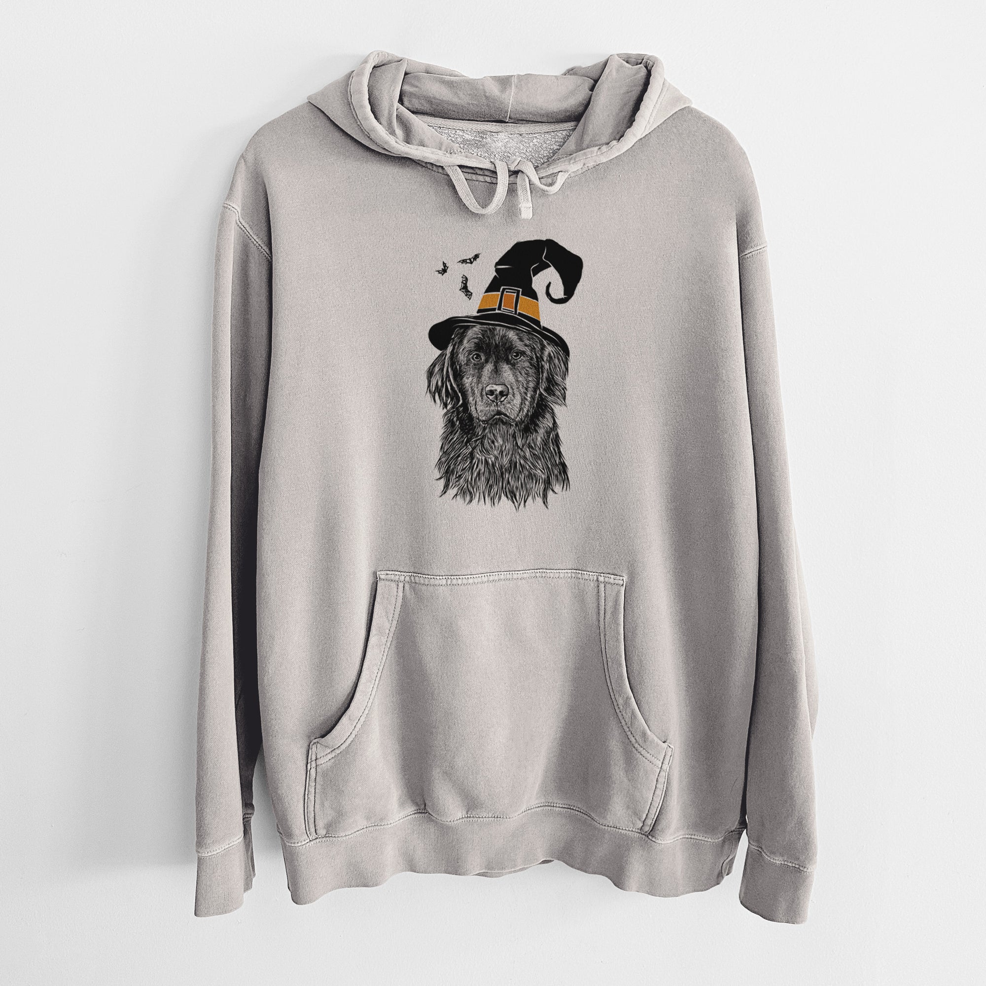 Witch Jinx the Newfoundland - Unisex Pigment Dyed Hoodie