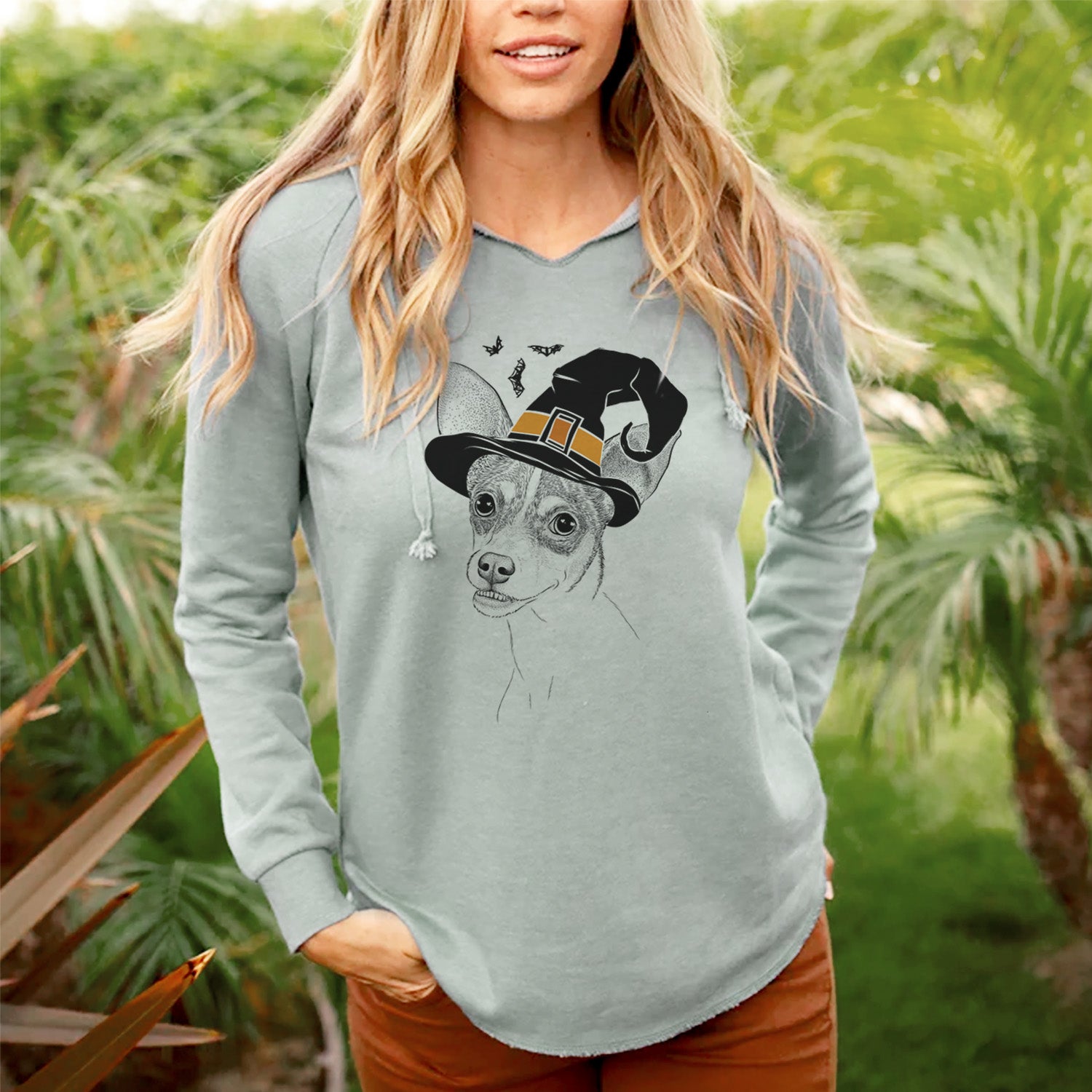 Witch Kailani the Chihuahua Mix - Cali Wave Hooded Sweatshirt