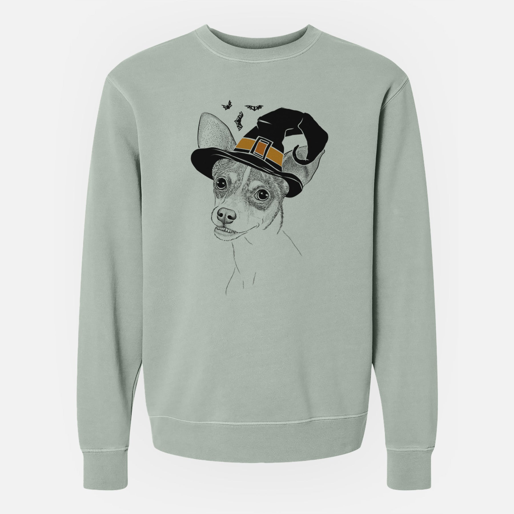 Witch Kailani the Chihuahua Mix - Unisex Pigment Dyed Crew Sweatshirt