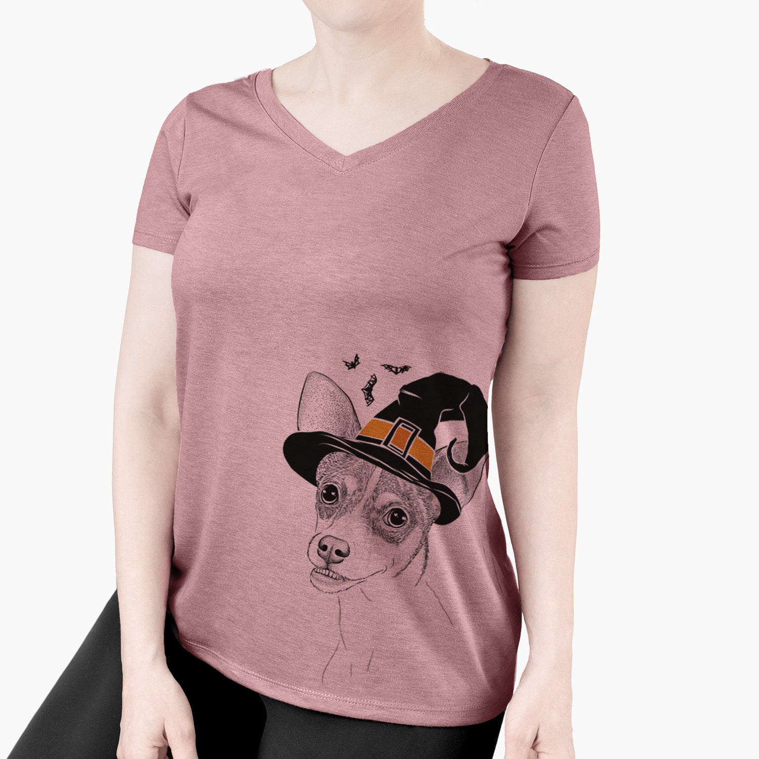 Witch Kailani the Chihuahua Mix - Women's Perfect V-neck Shirt