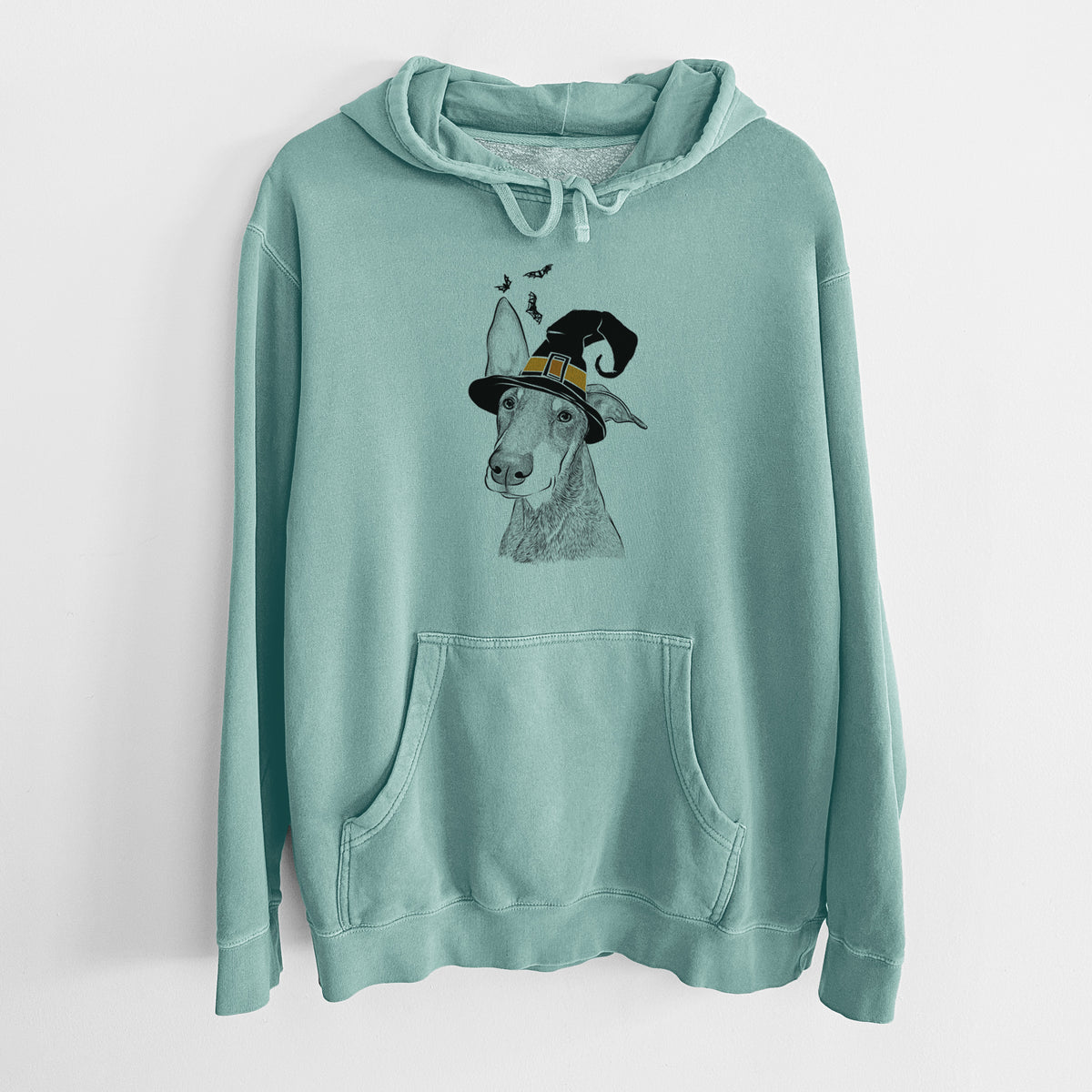 Witch Kain the Doberman Pinscher - Unisex Pigment Dyed Hoodie