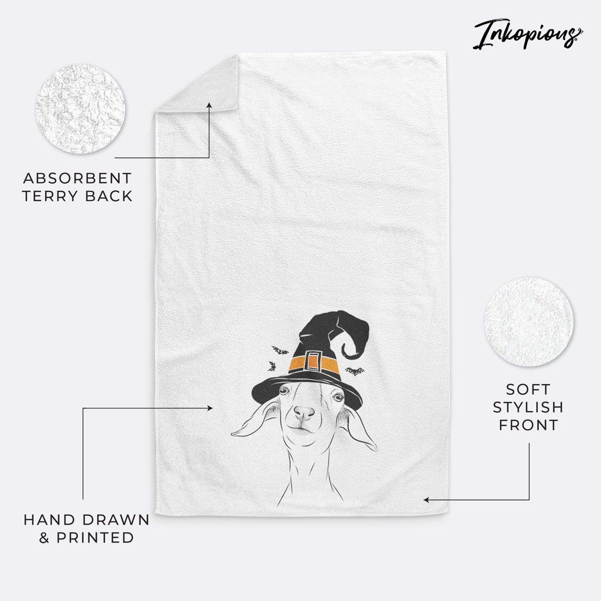 Kara Dune the Spanish Boer Goat Decorative Hand Towel