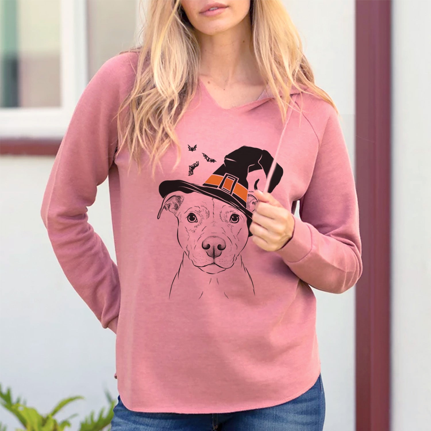 Witch Khaleesi the Pitbull - Cali Wave Hooded Sweatshirt