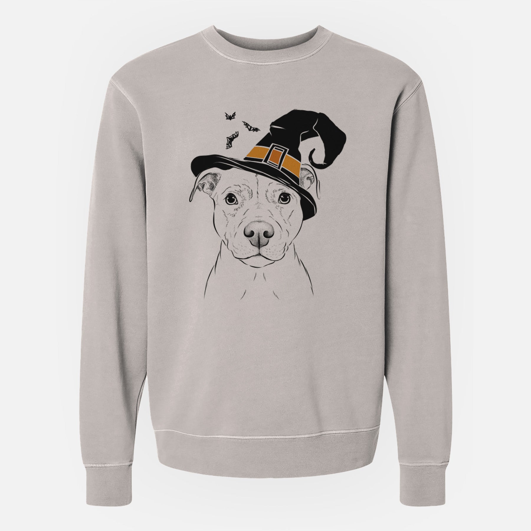 Witch Khaleesi the Pitbull - Unisex Pigment Dyed Crew Sweatshirt