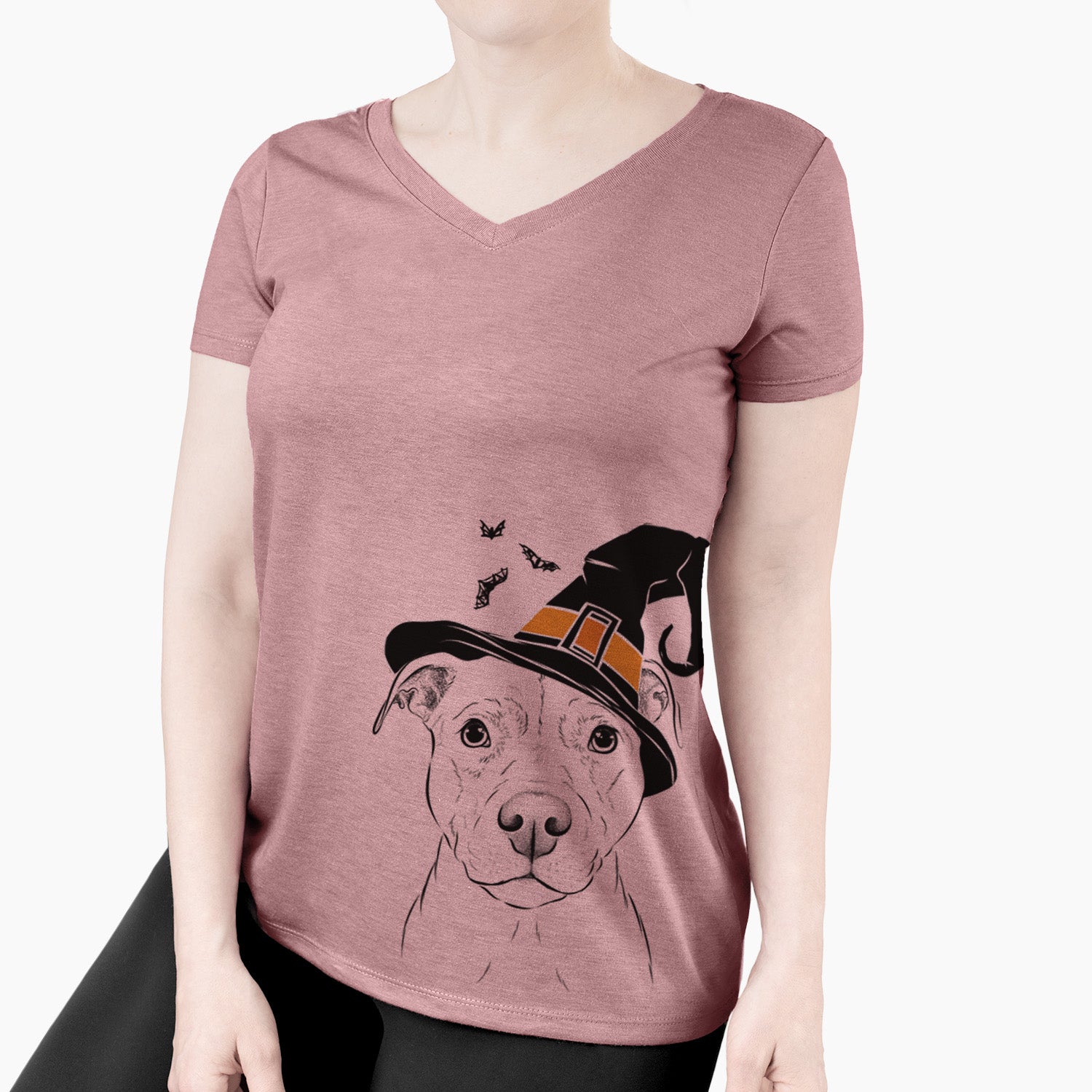 Witch Khaleesi the Pitbull - Women's Perfect V-neck Shirt