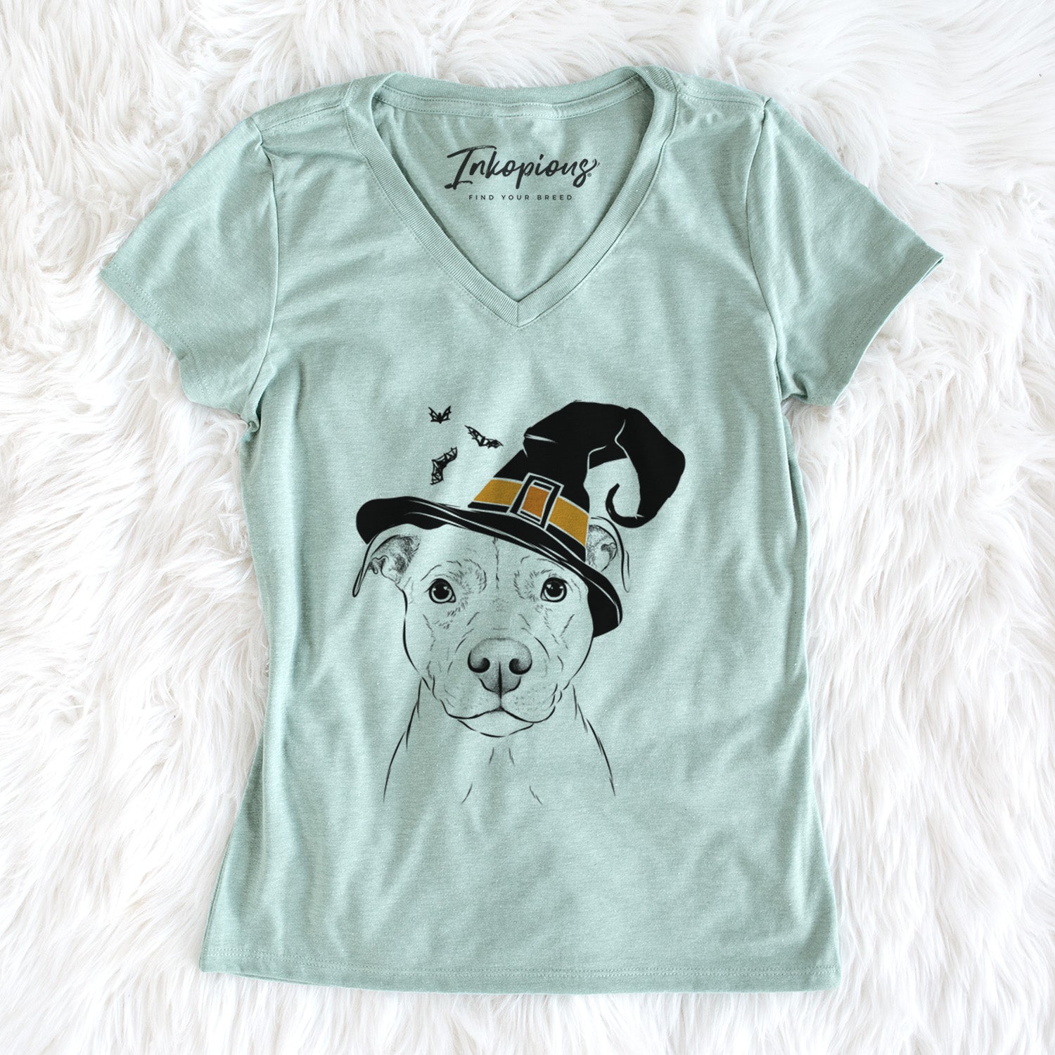 Witch Khaleesi the Pitbull - Women's Perfect V-neck Shirt