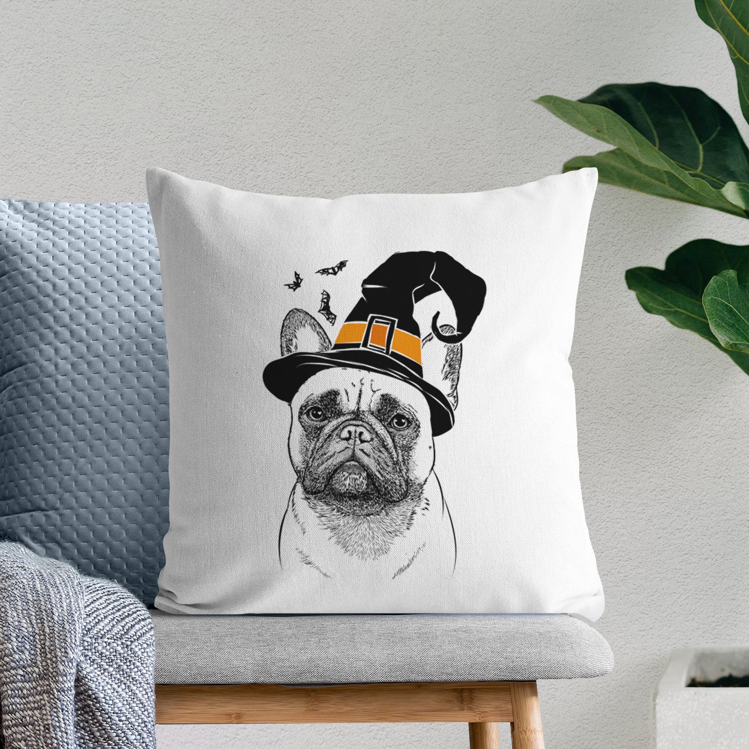 Kingsleigh the French Bulldog - Throw Pillow Cover
