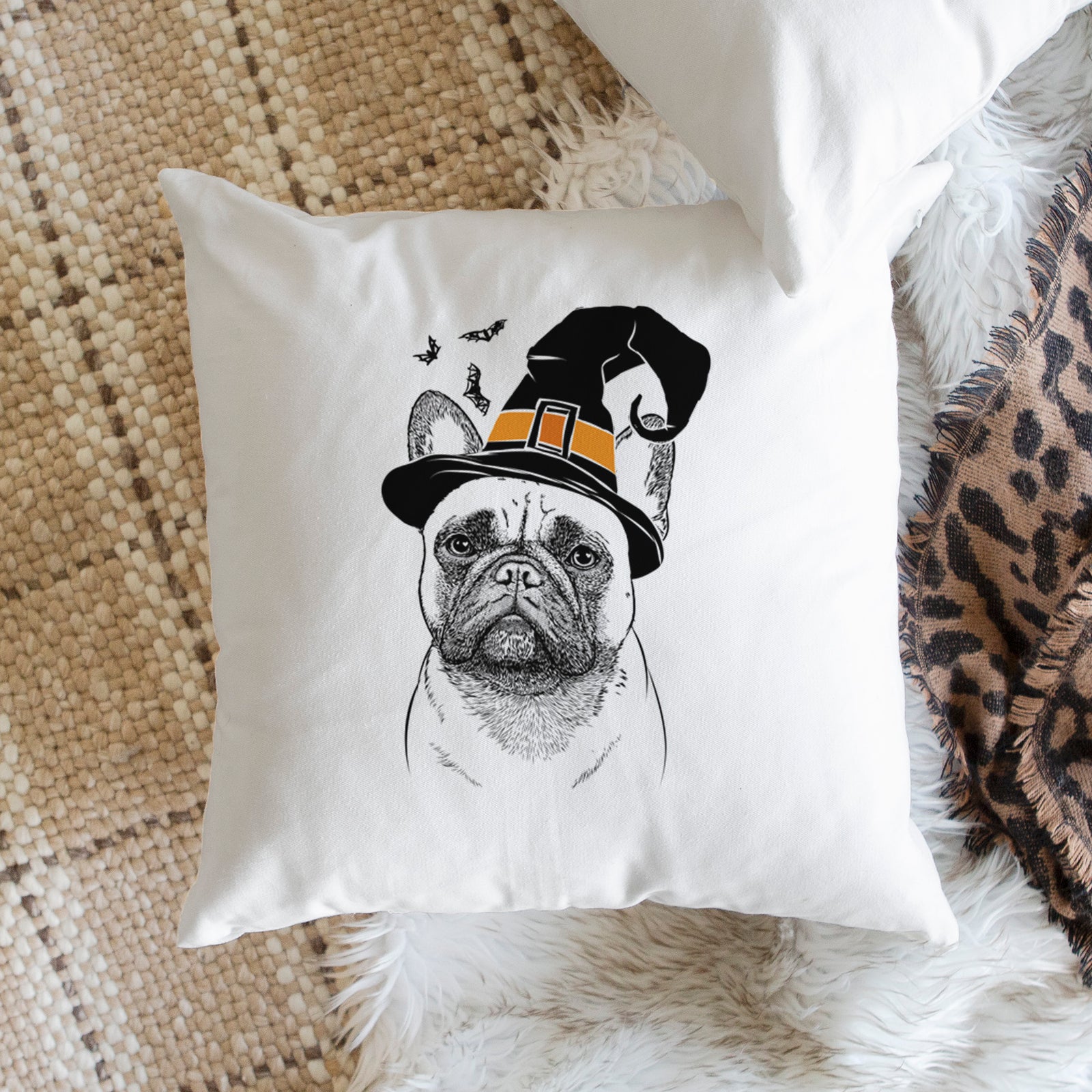 Kingsleigh the French Bulldog - Throw Pillow Cover