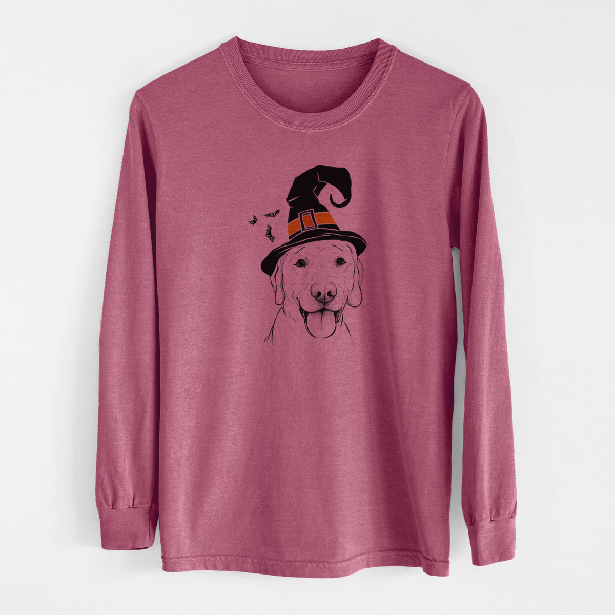 Witch Klay the Labrador Retriever - Men's Heavyweight 100% Cotton Long Sleeve