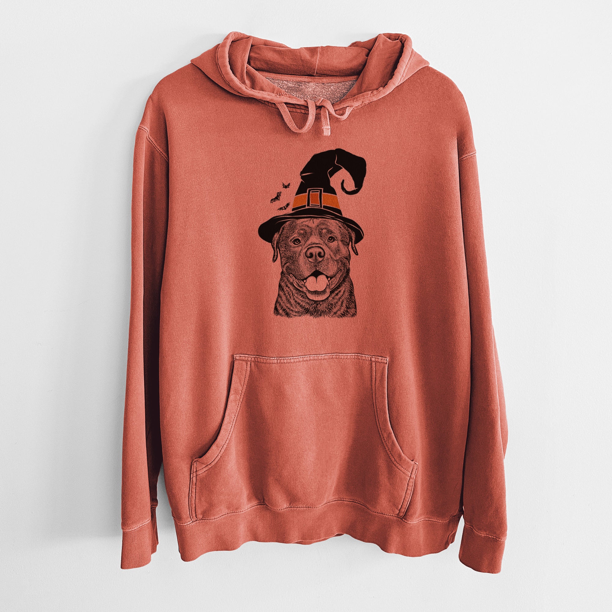 Witch Kojak the Rottweiler - Unisex Pigment Dyed Hoodie