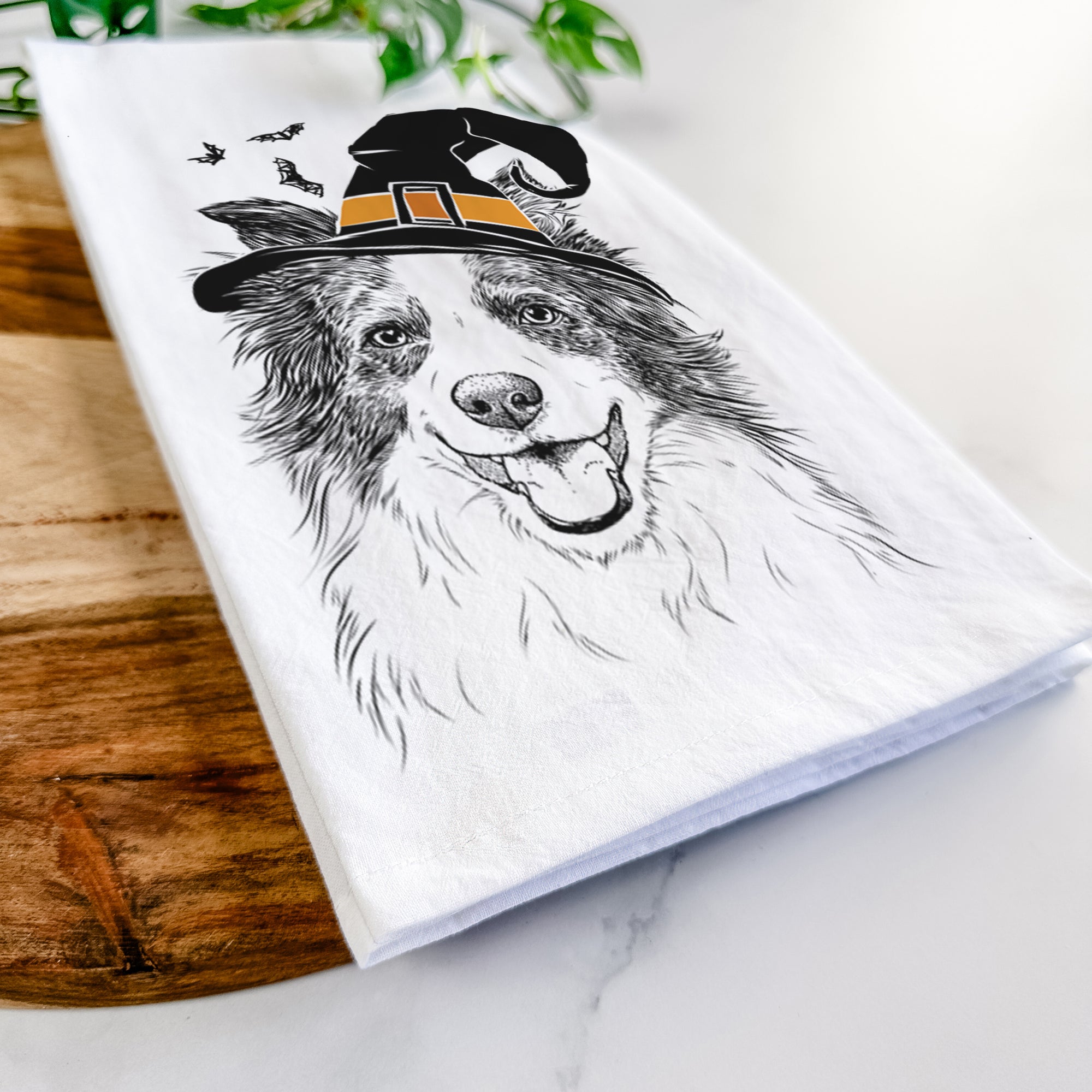 Kylee the Border Collie Tea Towel