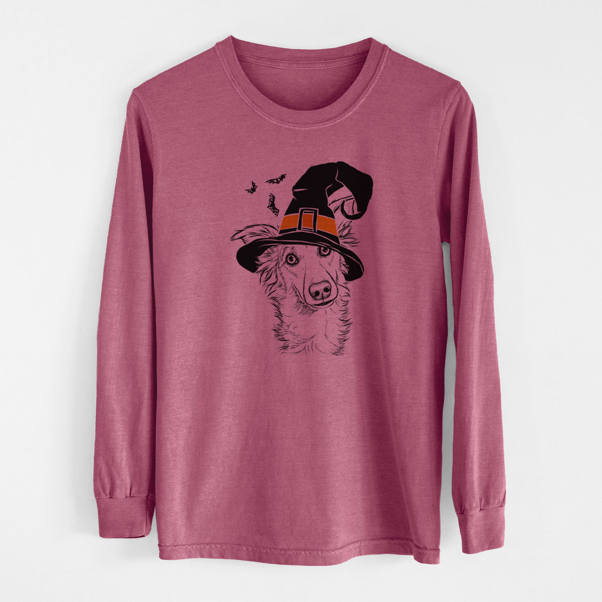 Witch Kyu the Windsprite - Men's Heavyweight 100% Cotton Long Sleeve