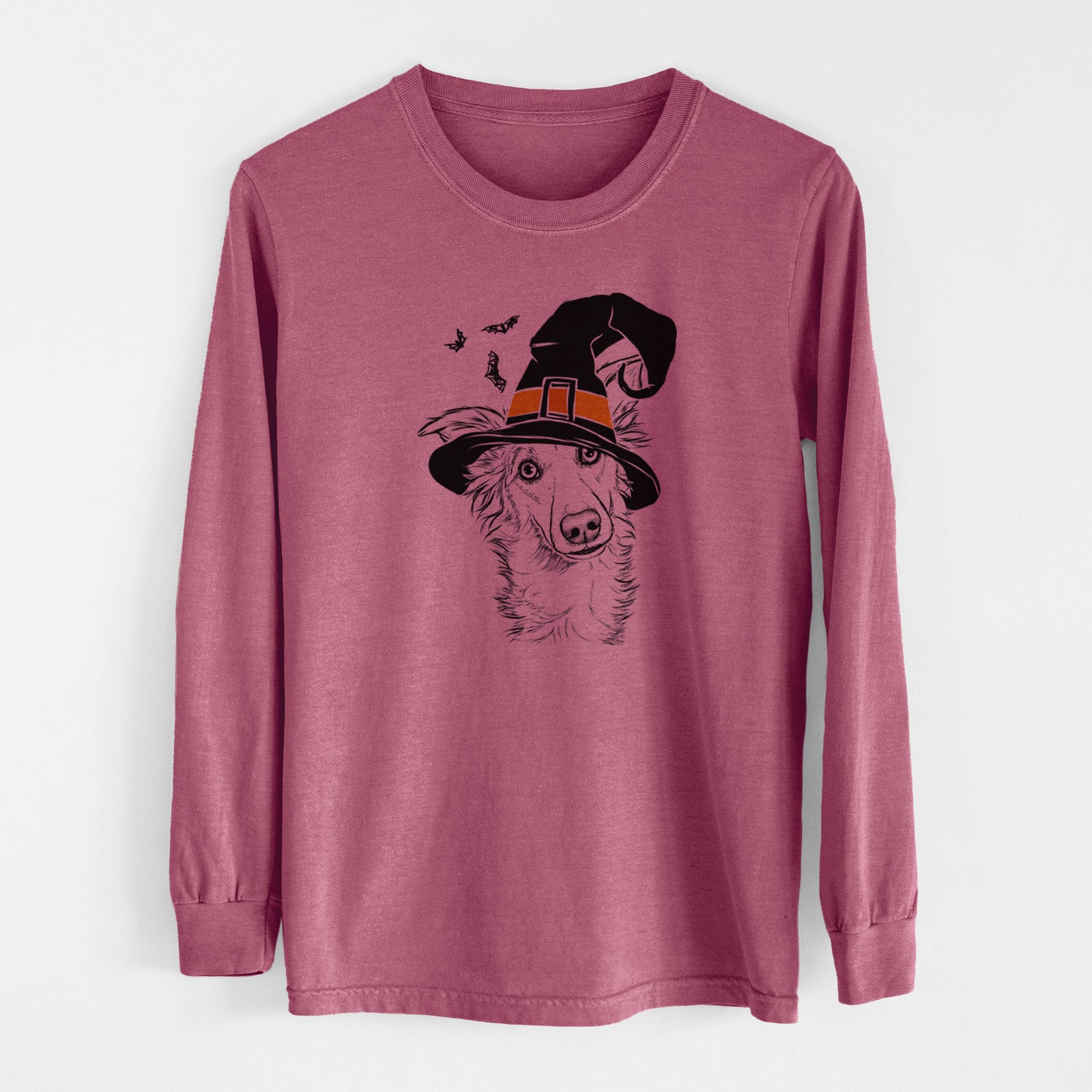 Witch Kyu the Windsprite - Men's Heavyweight 100% Cotton Long Sleeve