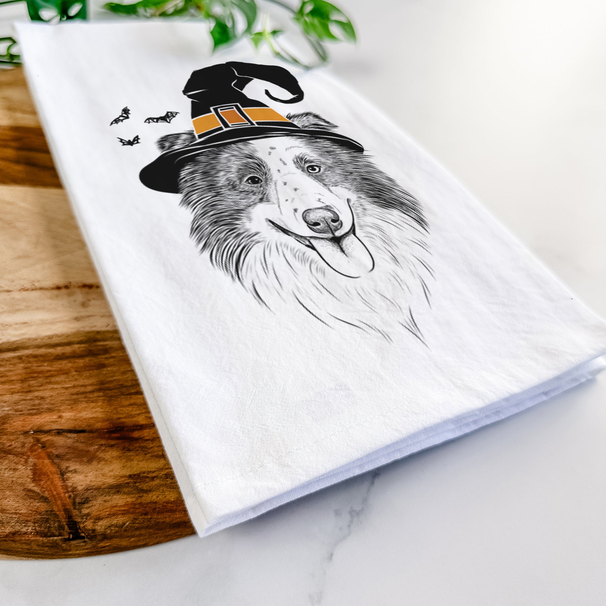 Lady Bug the Border Collie Tea Towel