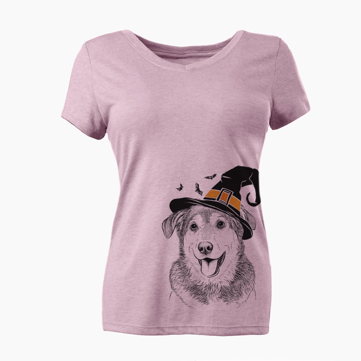 Witch Lance the Lab/Shepherd Mix - Women's Perfect V-neck Shirt