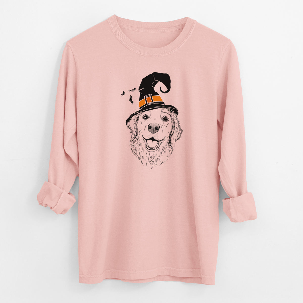 Witch Legend the Golden Retriever - Men's Heavyweight 100% Cotton Long Sleeve