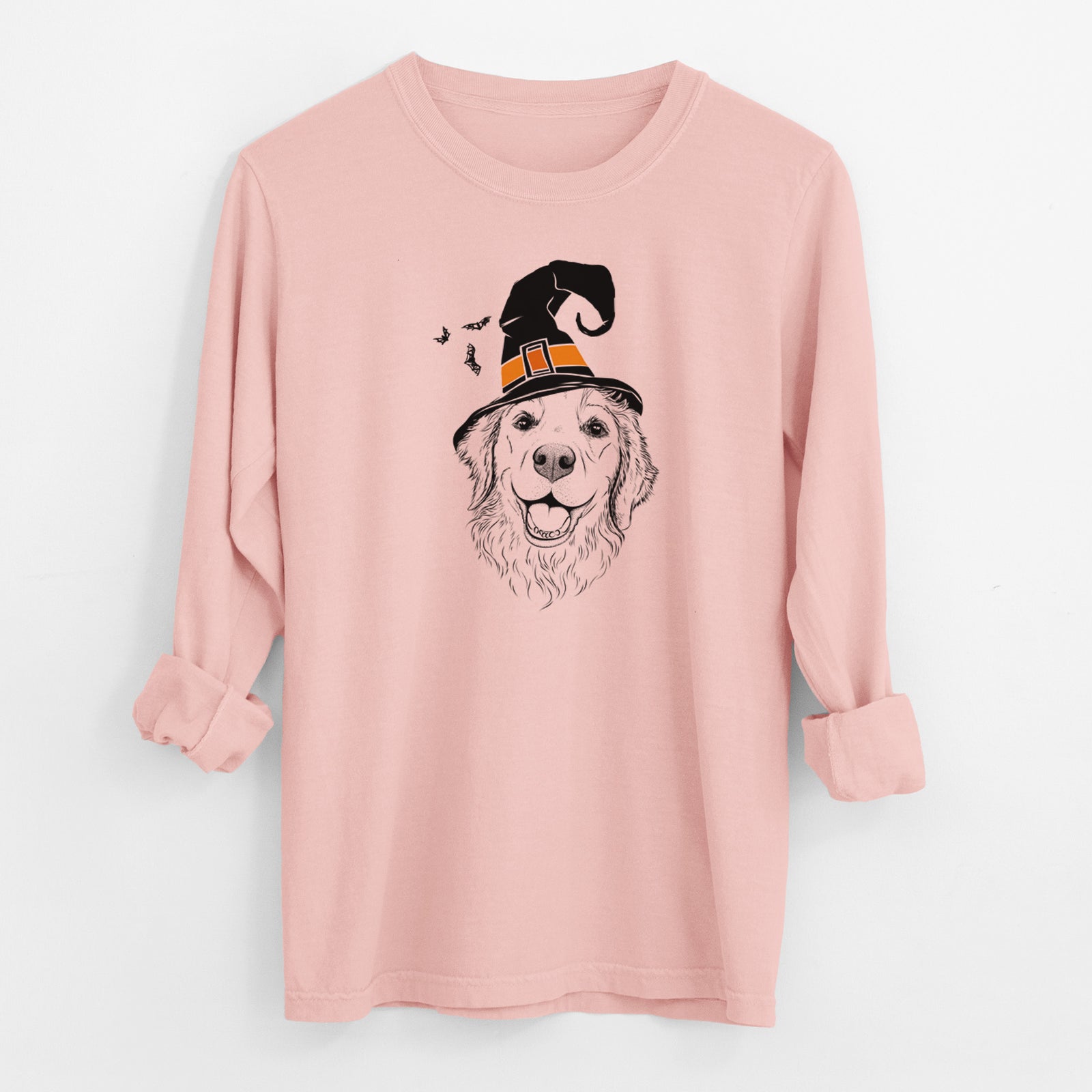 Witch Legend the Golden Retriever - Men's Heavyweight 100% Cotton Long Sleeve