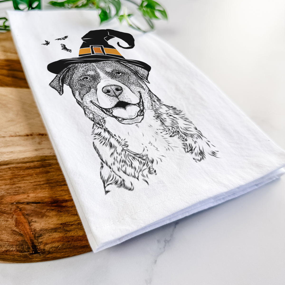 Leon the Greater Swiss Mountain Dog Tea Towel