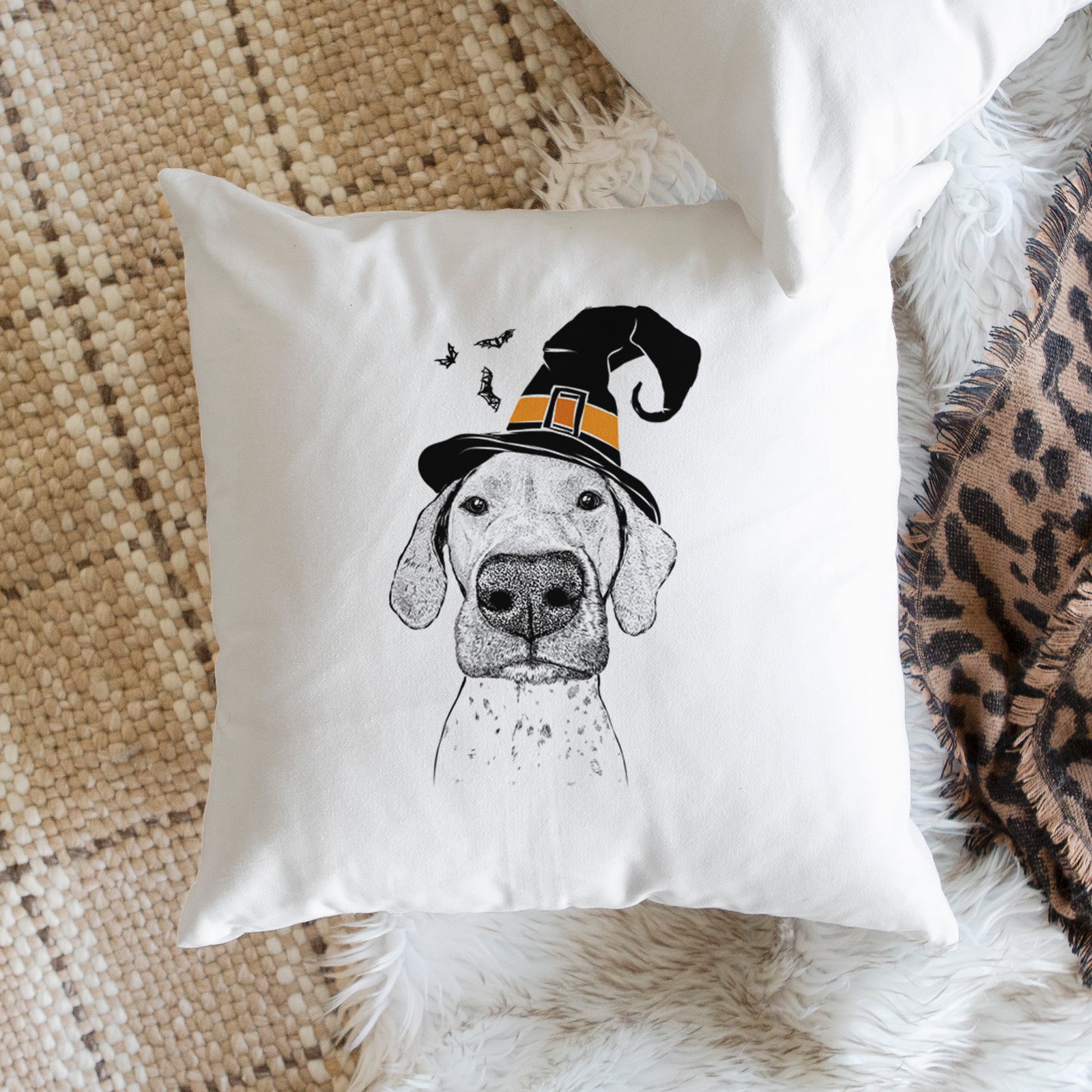 Leroy the German Shorthaired Pointer - Throw Pillow Cover