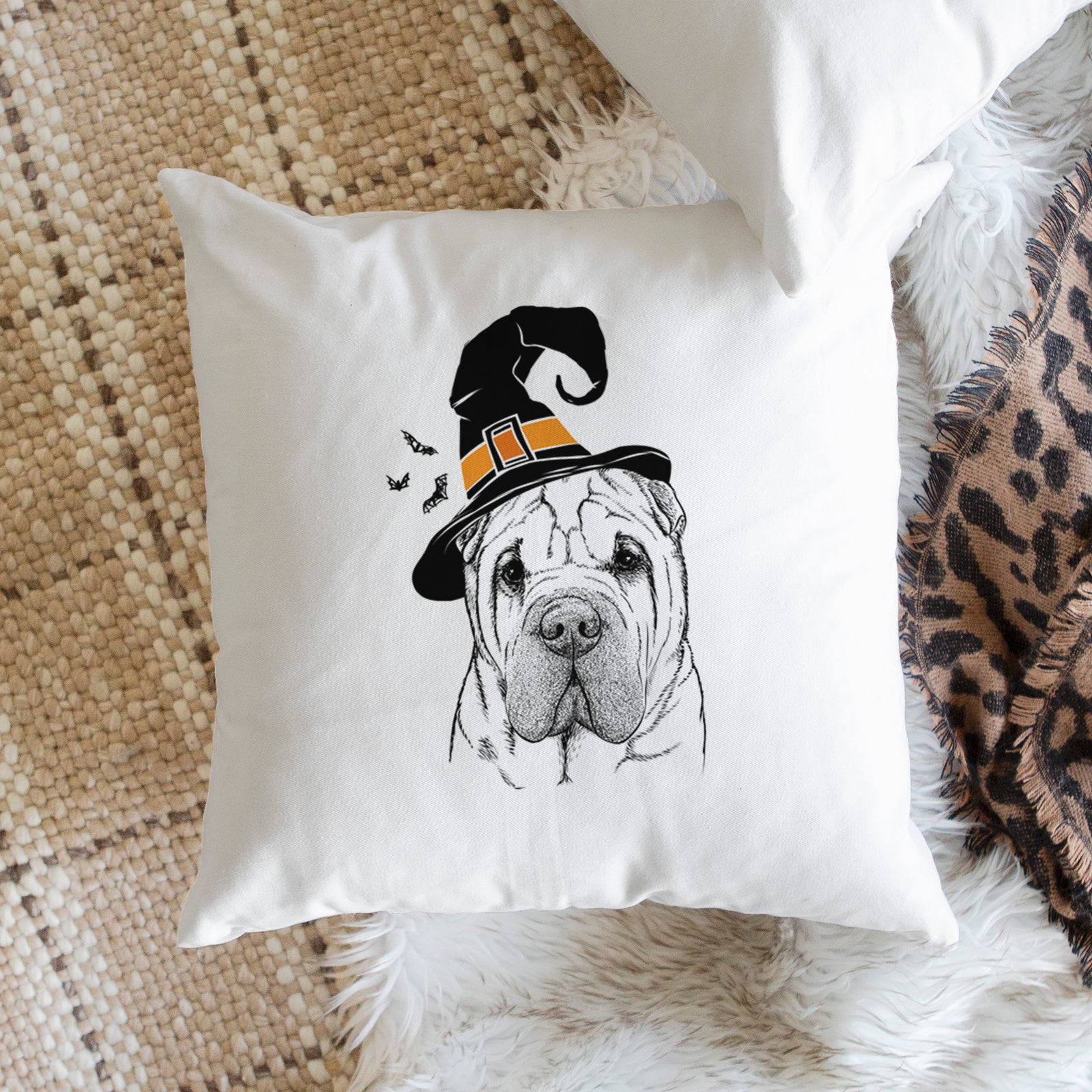 Lilly the Shar Pei - Throw Pillow Cover