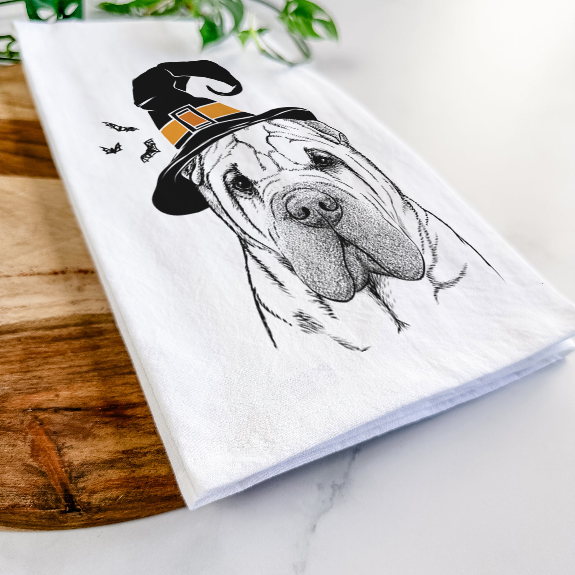 Lilly the Shar Pei Tea Towel