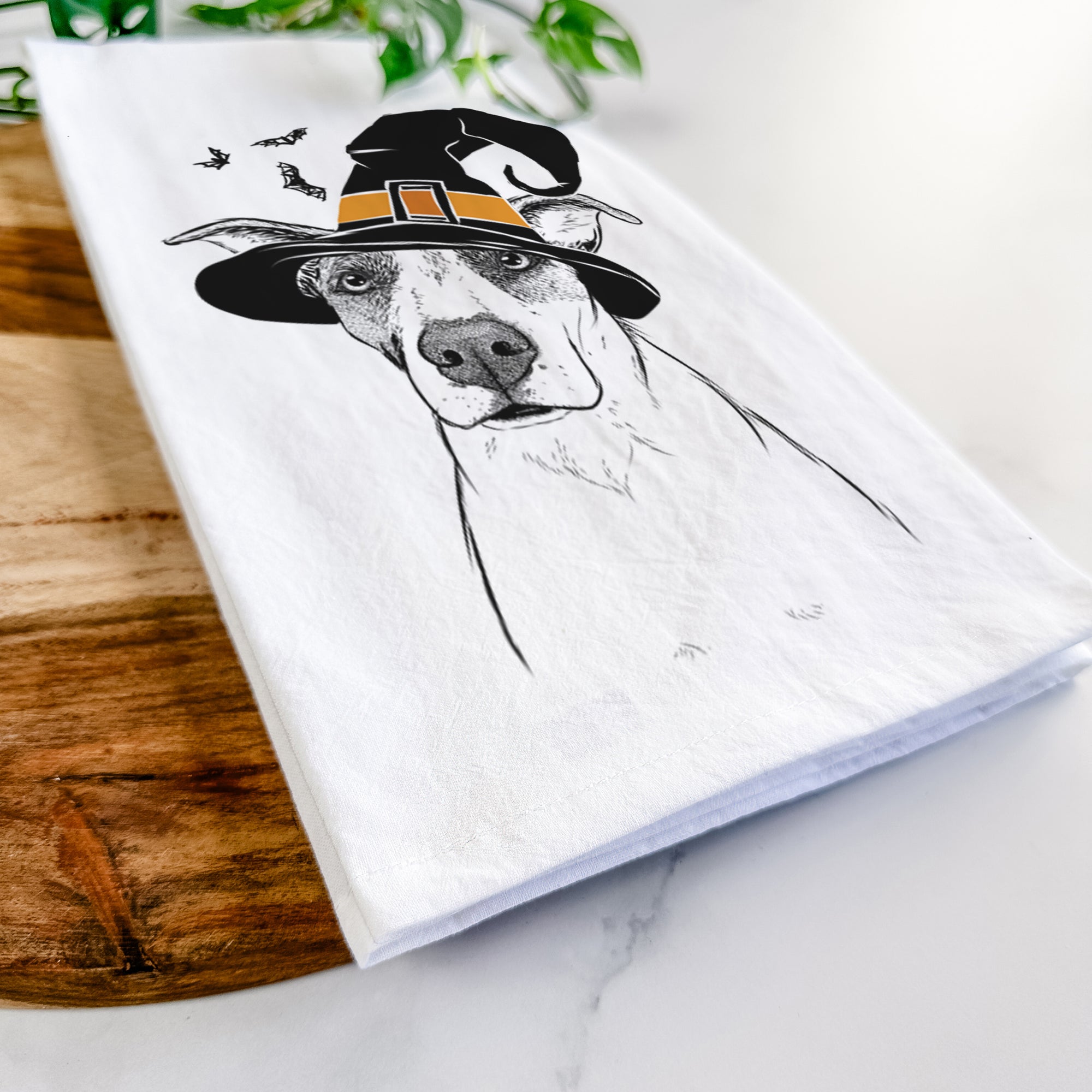 Lily the Mixed Breed Tea Towel