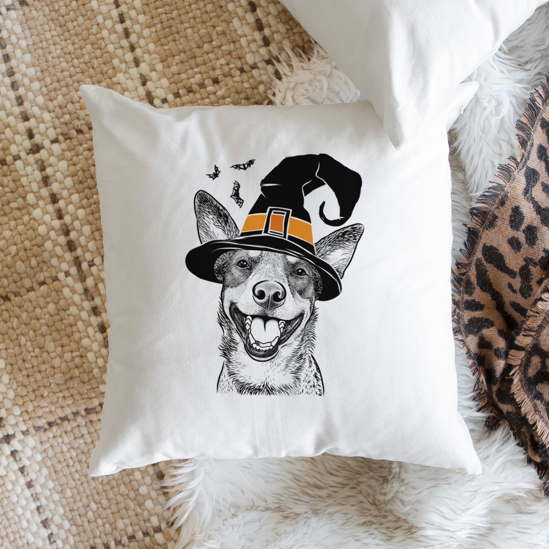 Lily the Australian Cattle Dog - Throw Pillow Cover