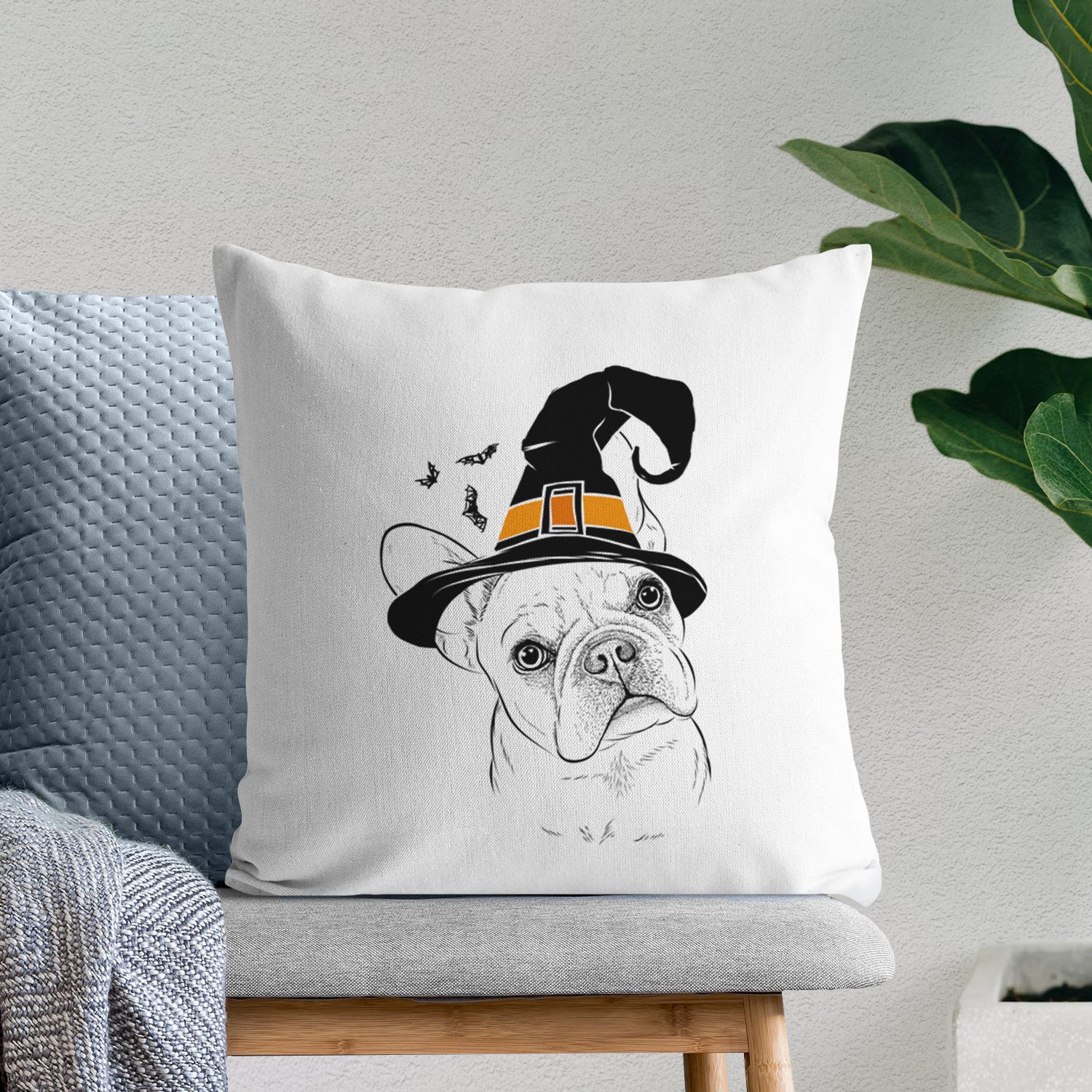 Loki the French Bulldog - Throw Pillow Cover